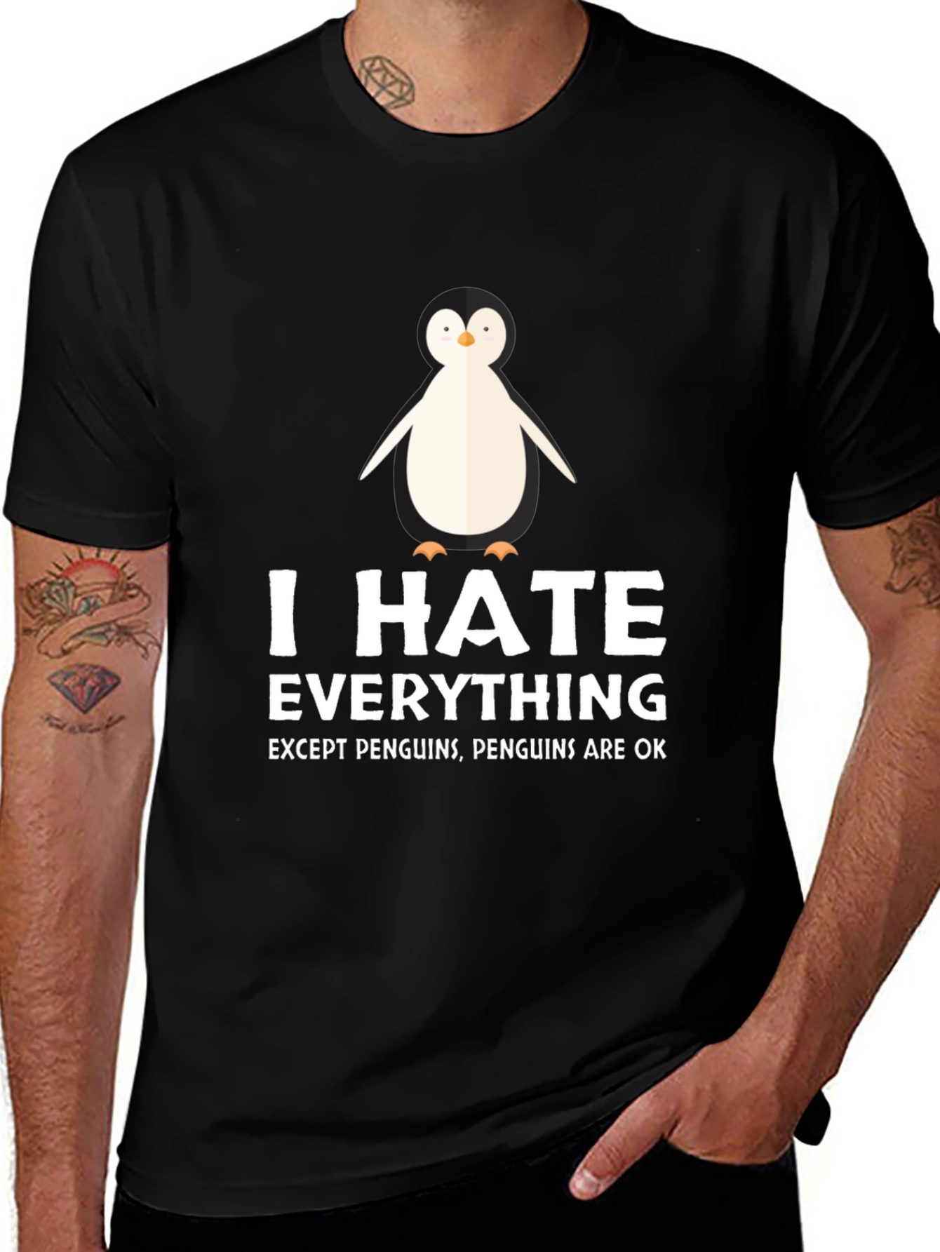 I Hate Everything Except Penguins T-Shirt