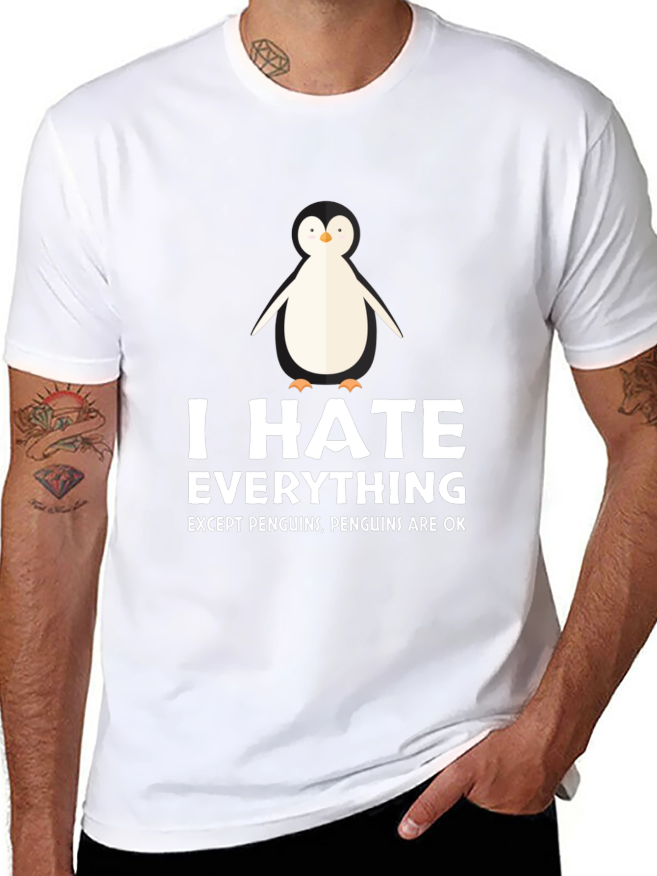 I Hate Everything Except Penguins T-Shirt