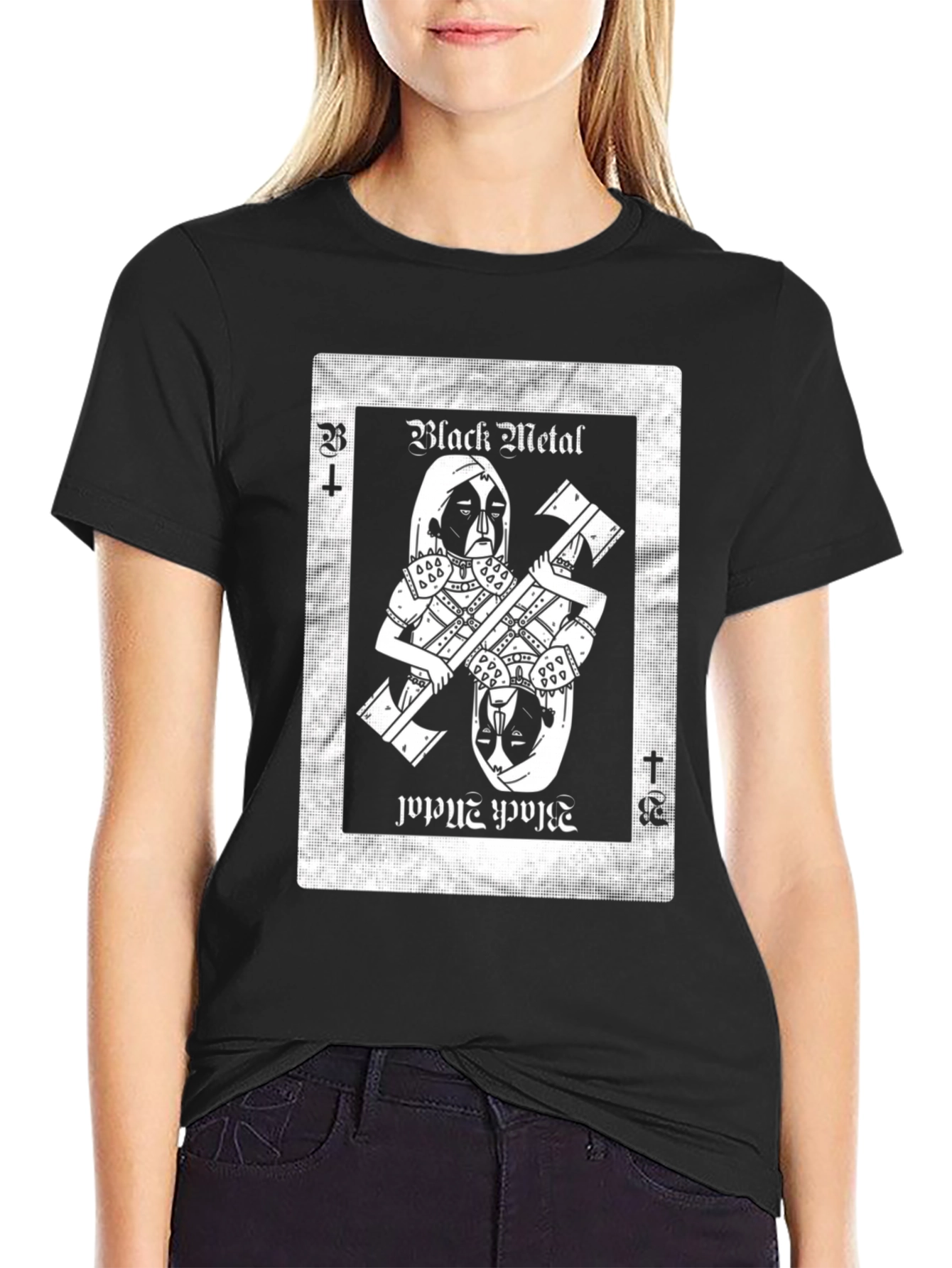 Black Metal Card T-Shirt