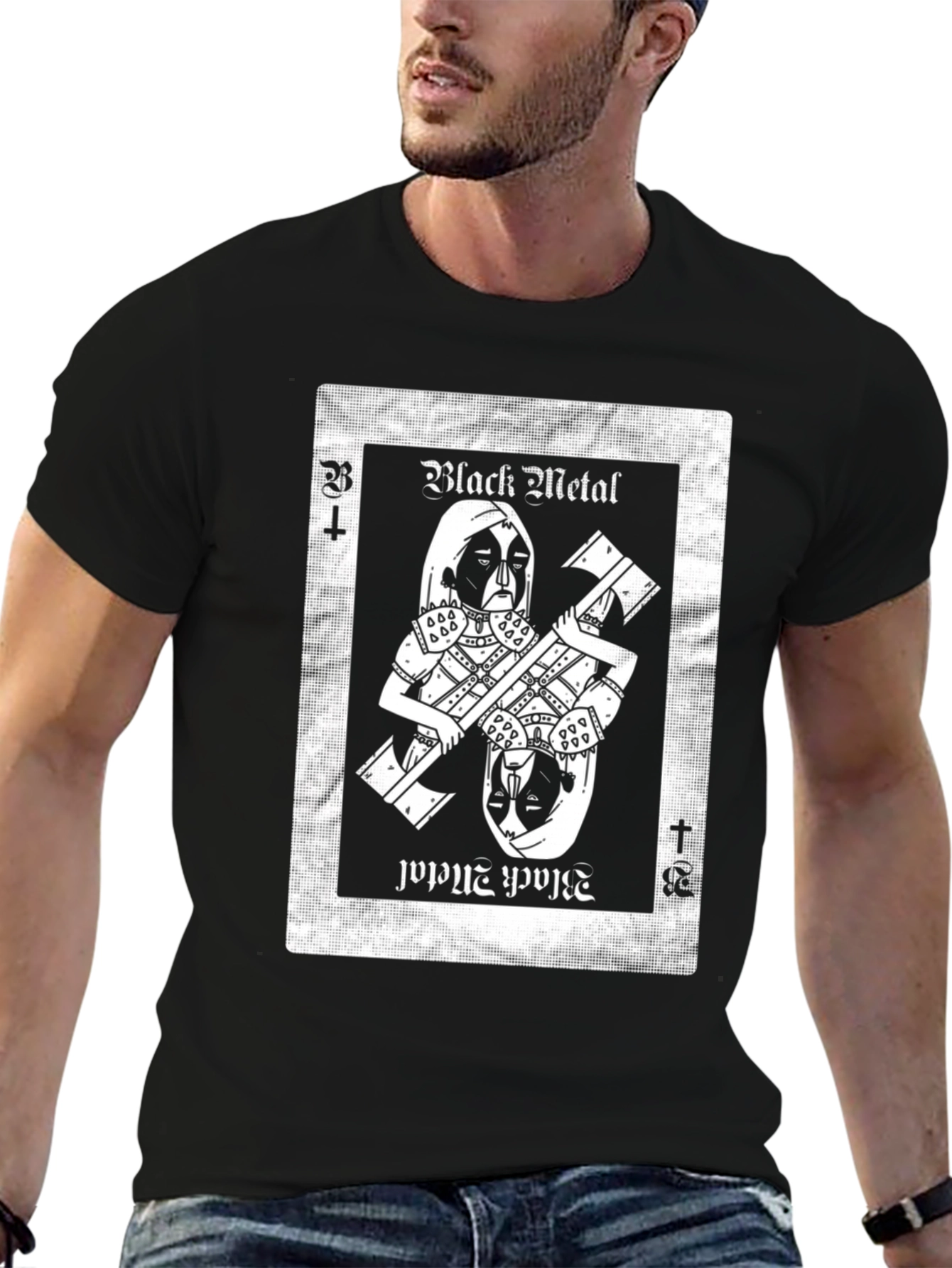 Black Metal Card T-Shirt