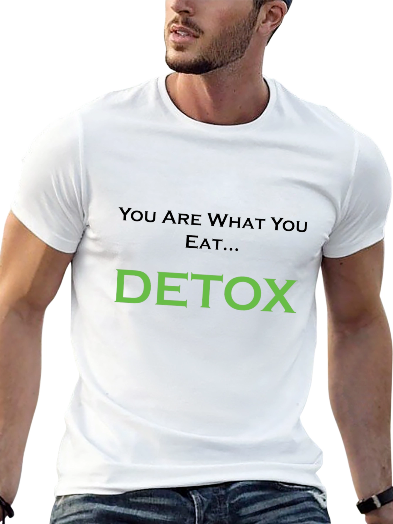 Detox T-Shirt: You Are What You Eat Black Tee
