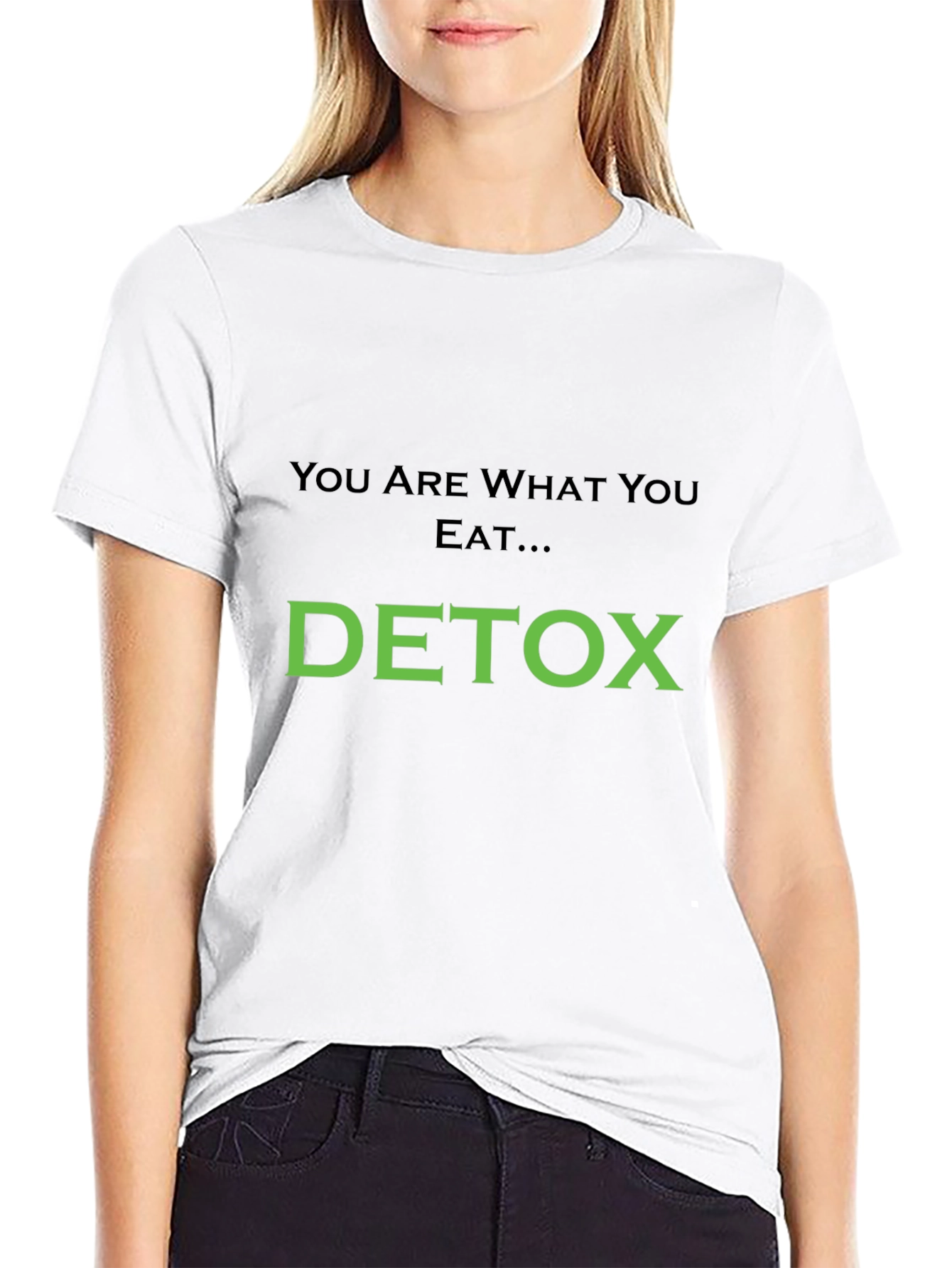 Detox T-Shirt: You Are What You Eat Black Tee