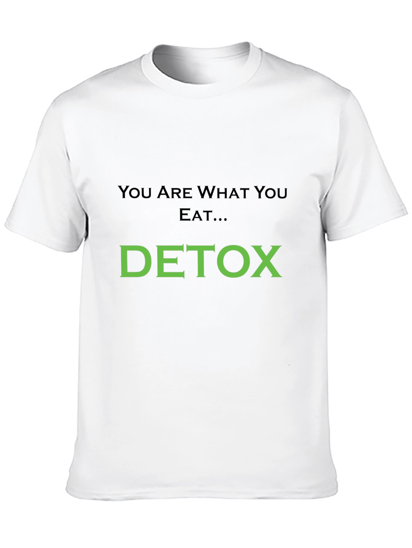 Detox T-Shirt: You Are What You Eat Black Tee