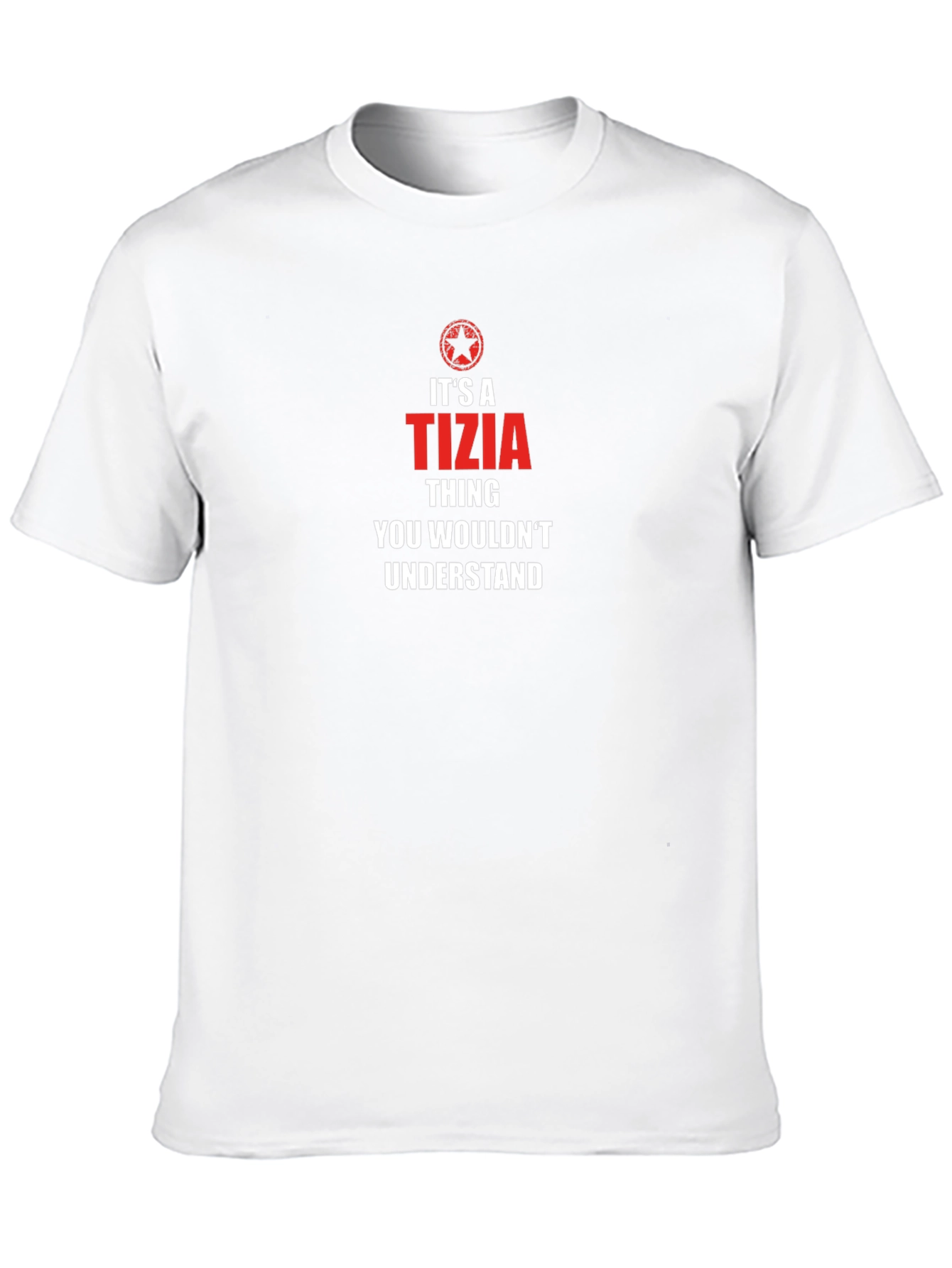 Its a Tizia Thing Mens Black Graphic Tee