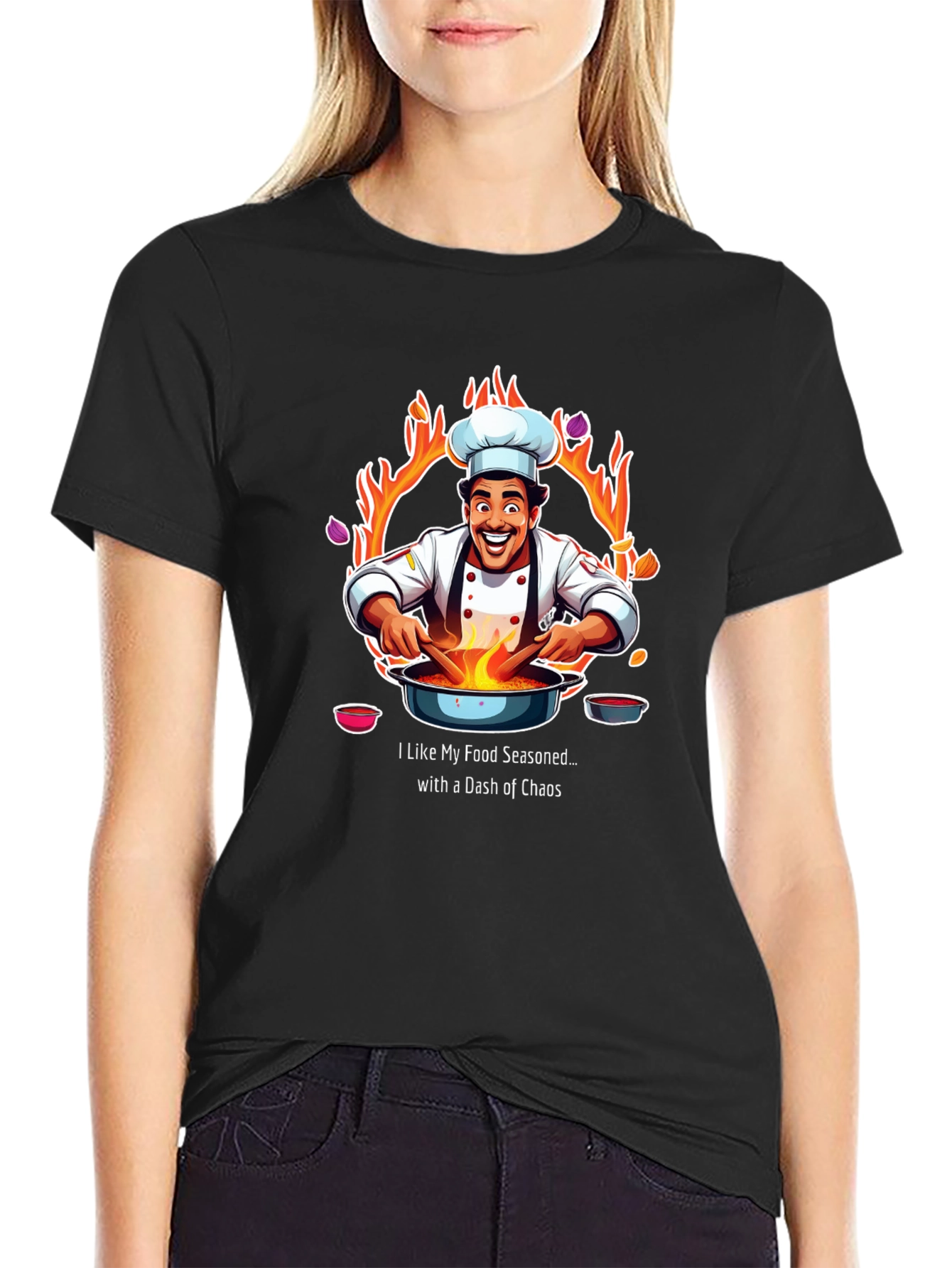 Chef Chaos T-Shirt - Seasoned with Fun