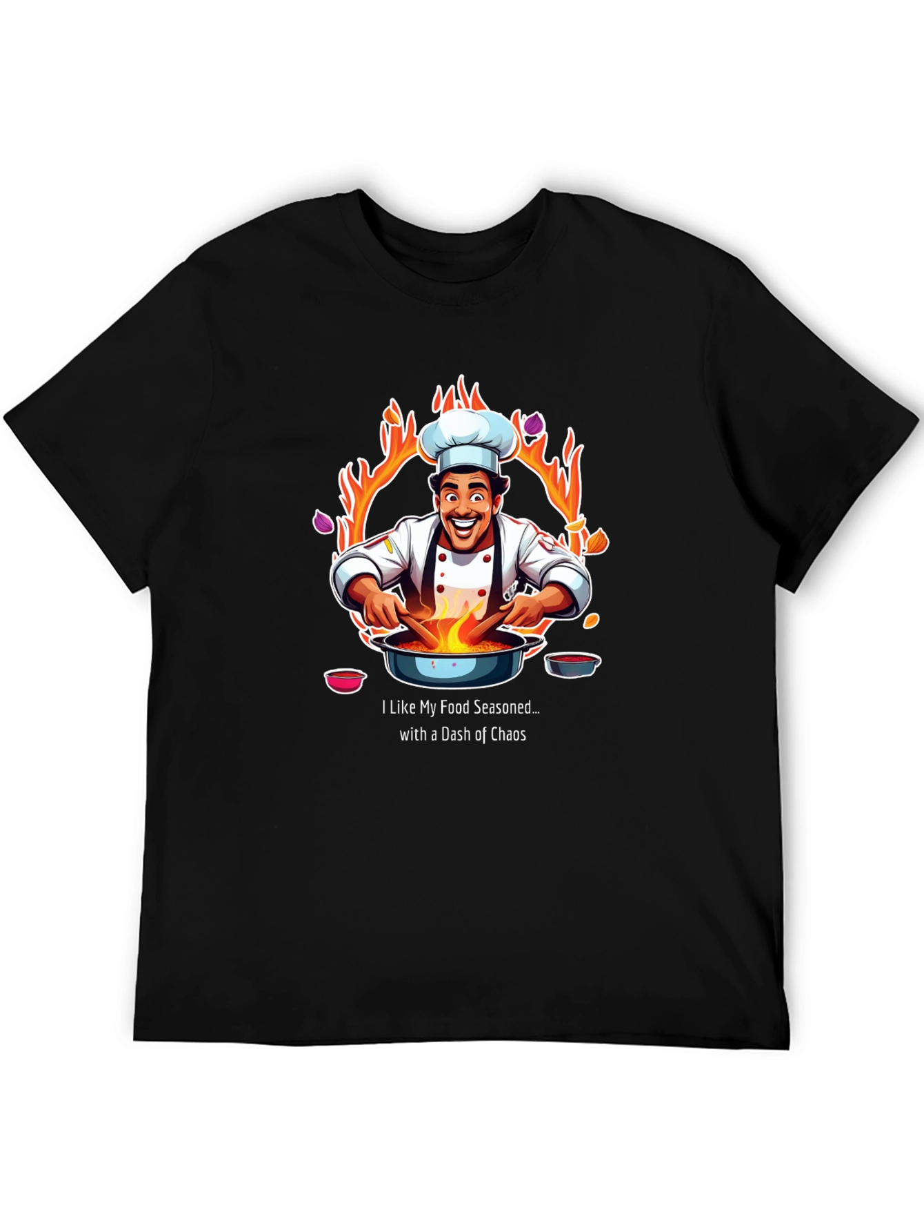 Chef Chaos T-Shirt - Seasoned with Fun