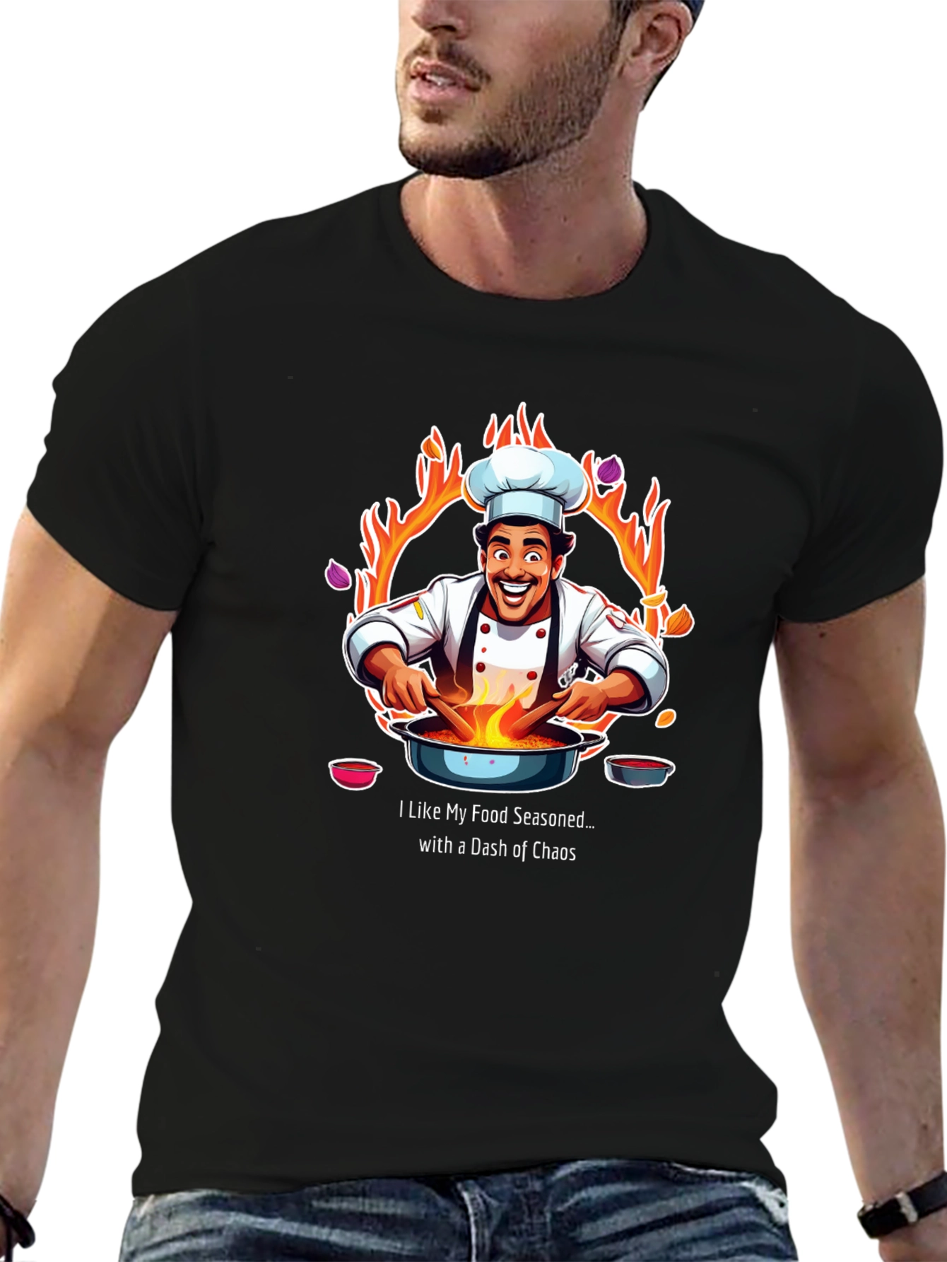 Chef Chaos T-Shirt - Seasoned with Fun
