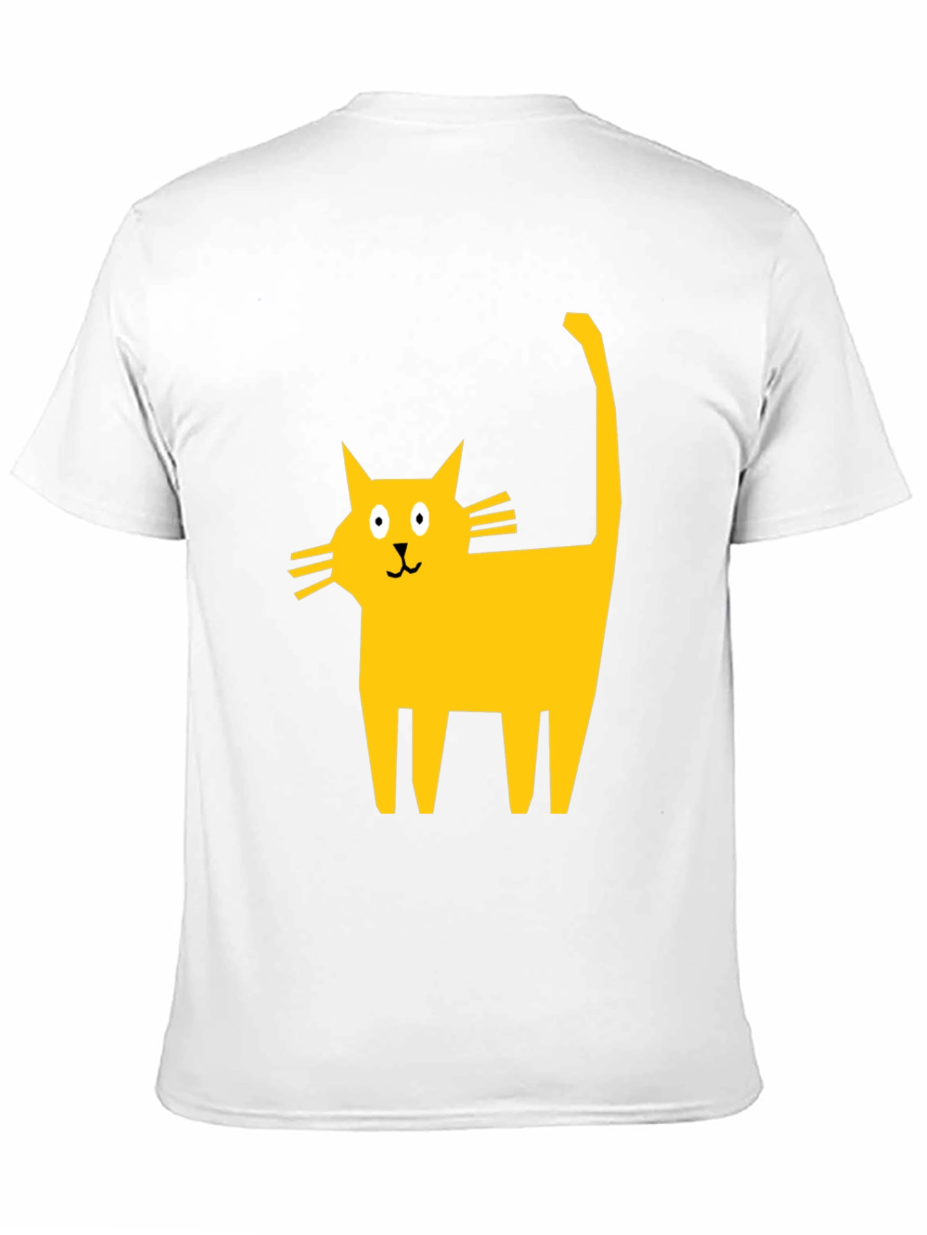 Modern Cat Graphic Tee - Black