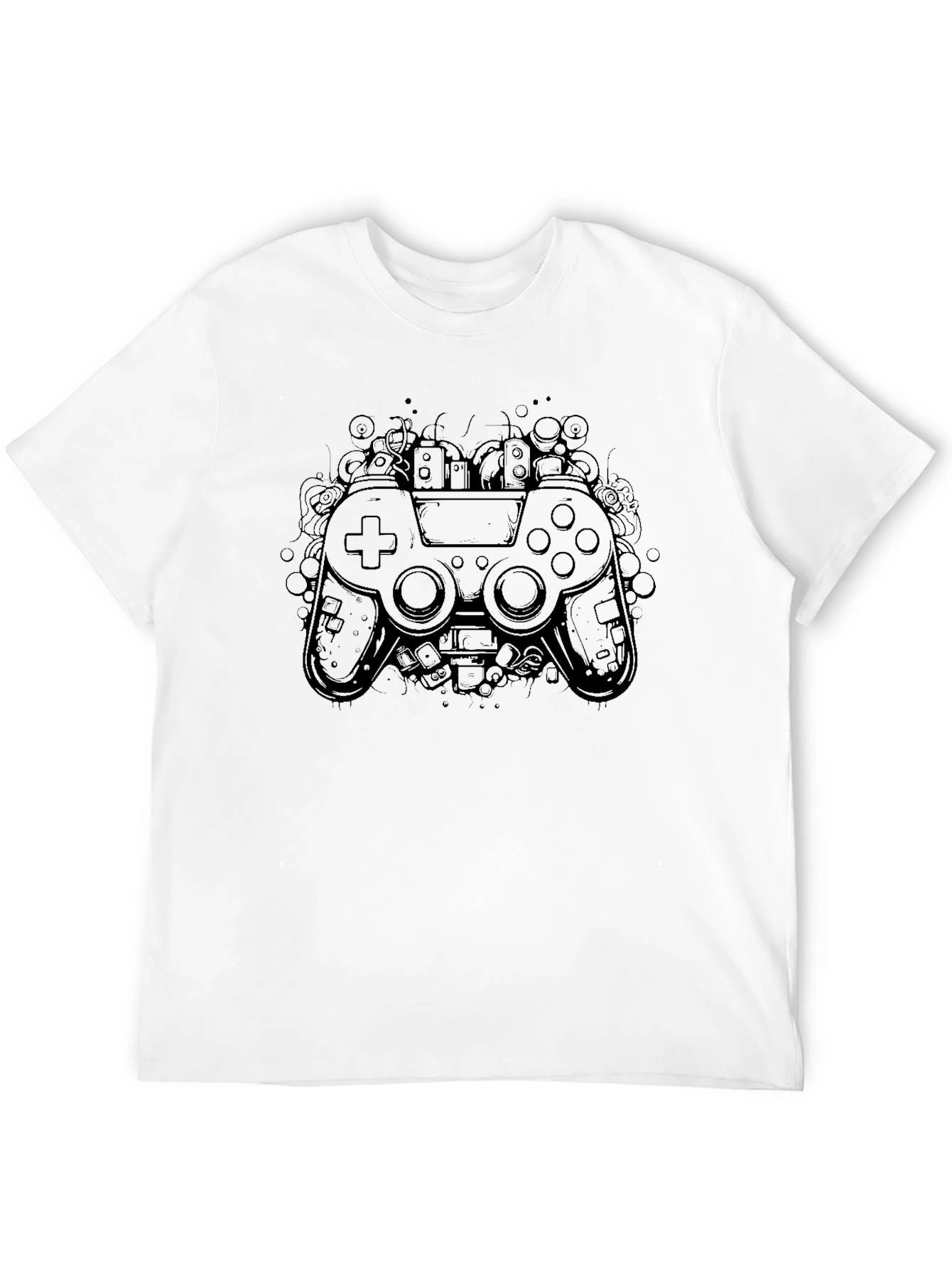Gaming Controller Graphic Black T-Shirt