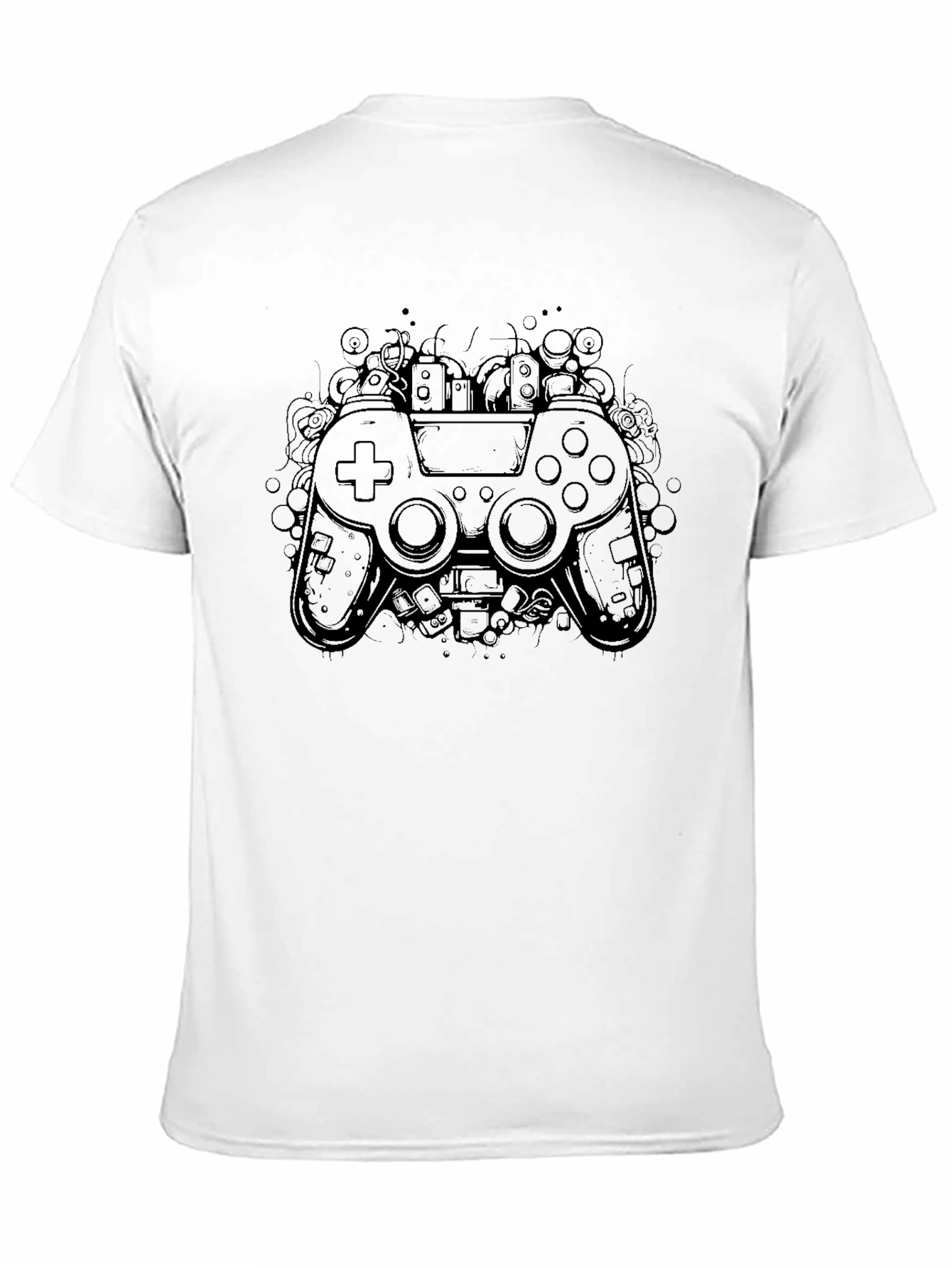Gaming Controller Graphic Black T-Shirt