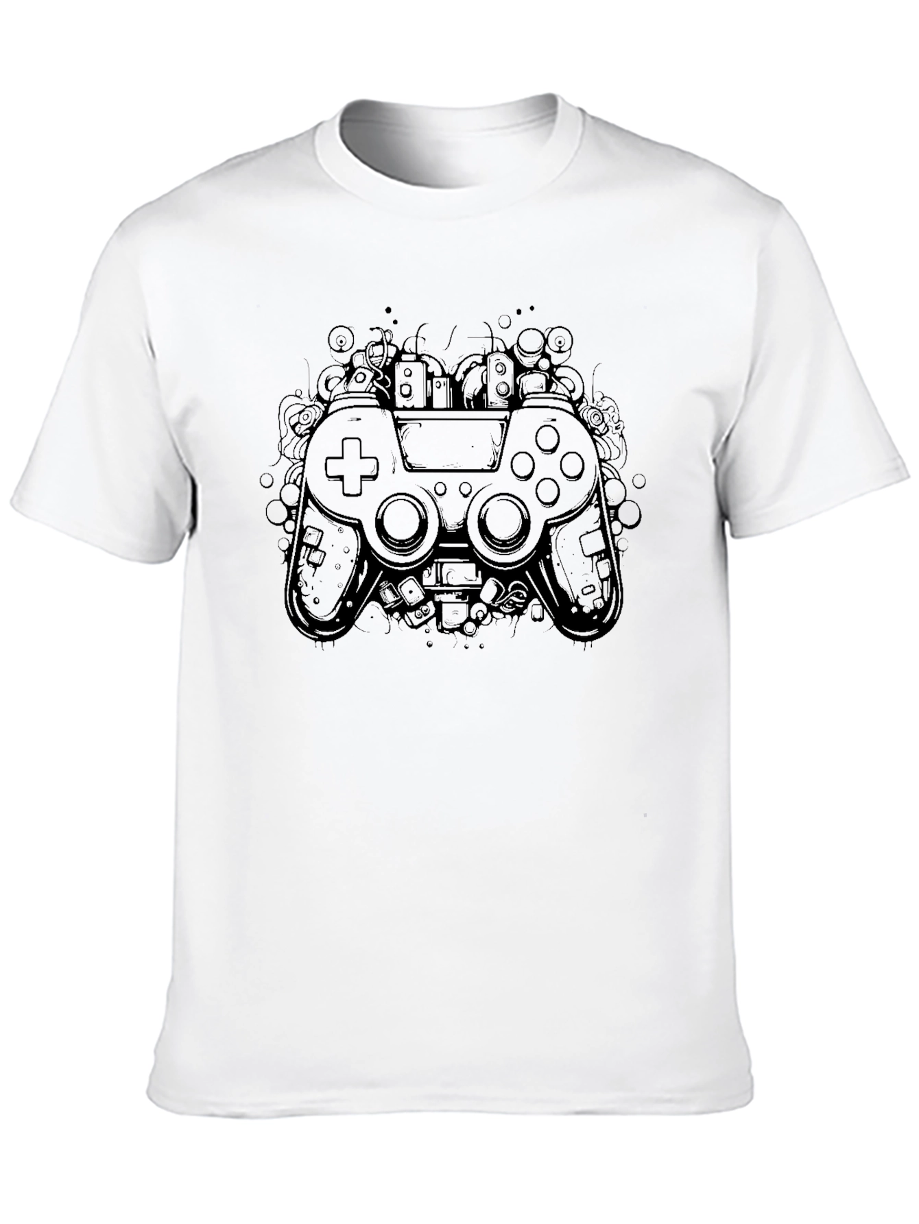 Gaming Controller Graphic Black T-Shirt