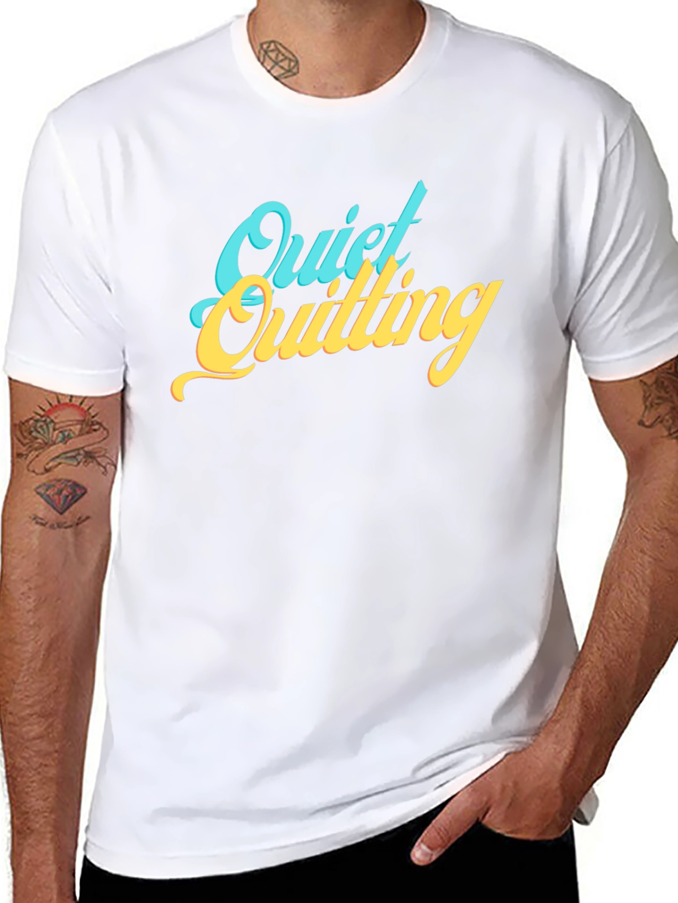 Quiet Quilting Graphic T-Shirt - Comfy Casual Tee
