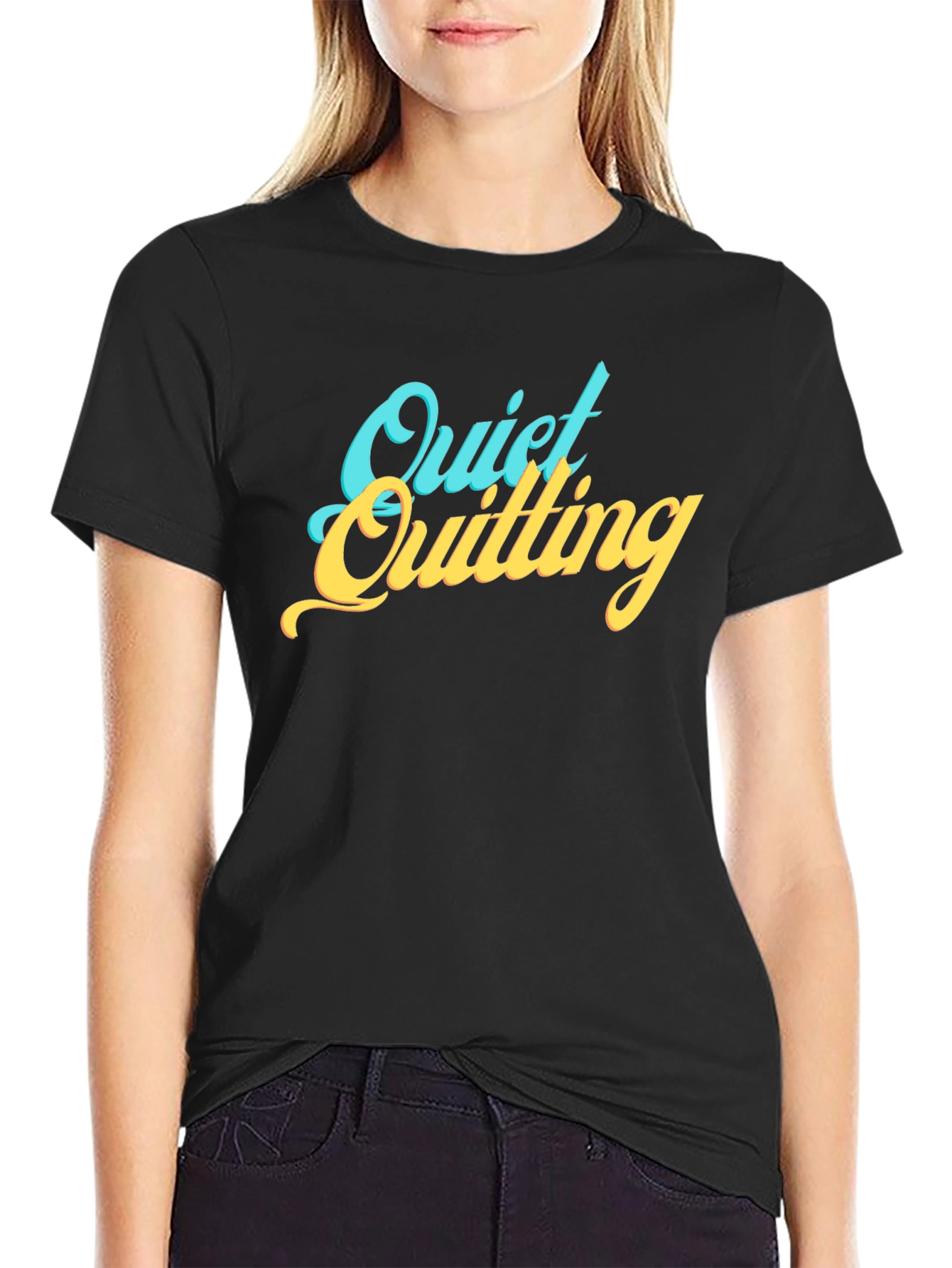 Quiet Quilting Graphic T-Shirt - Comfy Casual Tee