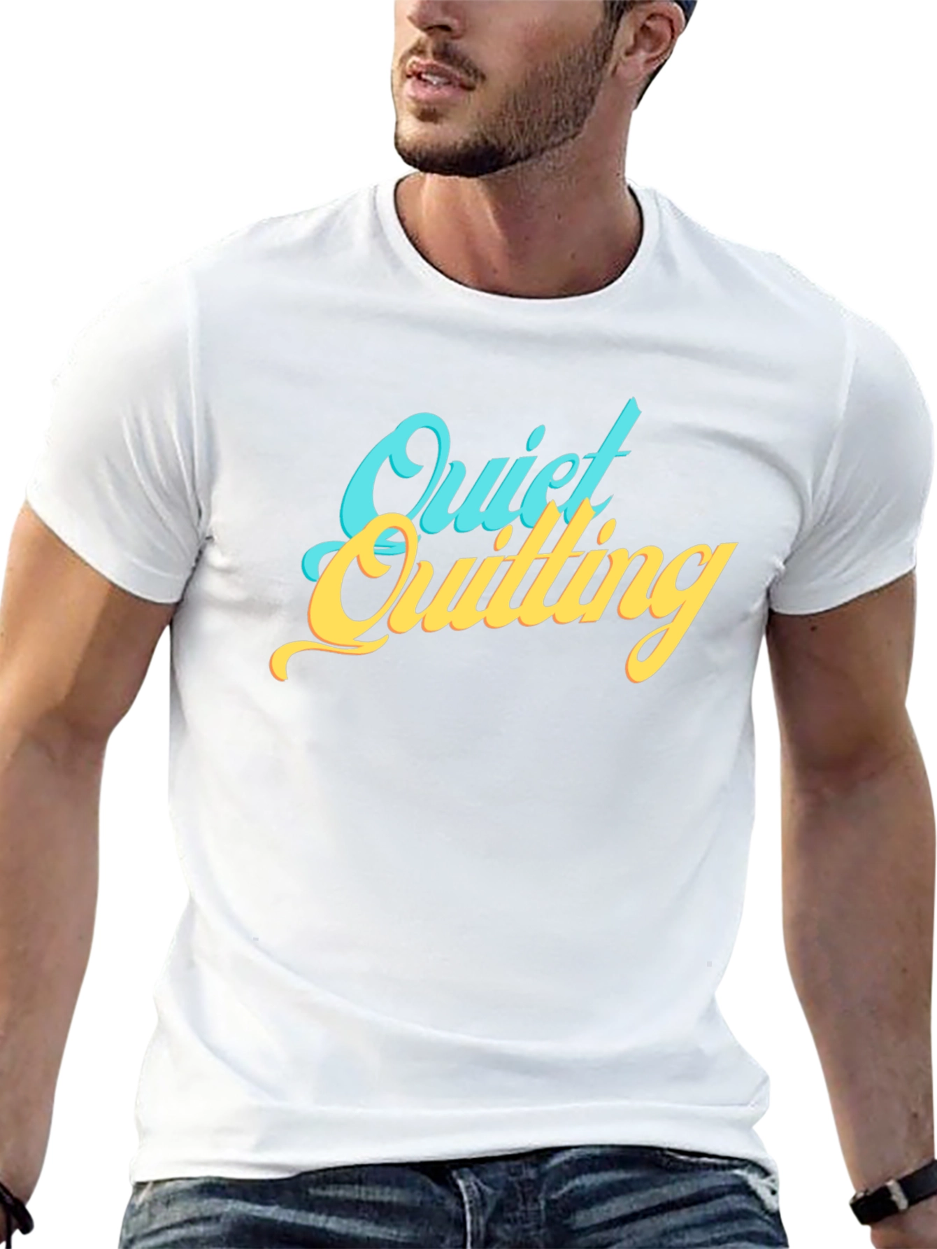 Quiet Quilting Graphic T-Shirt - Comfy Casual Tee