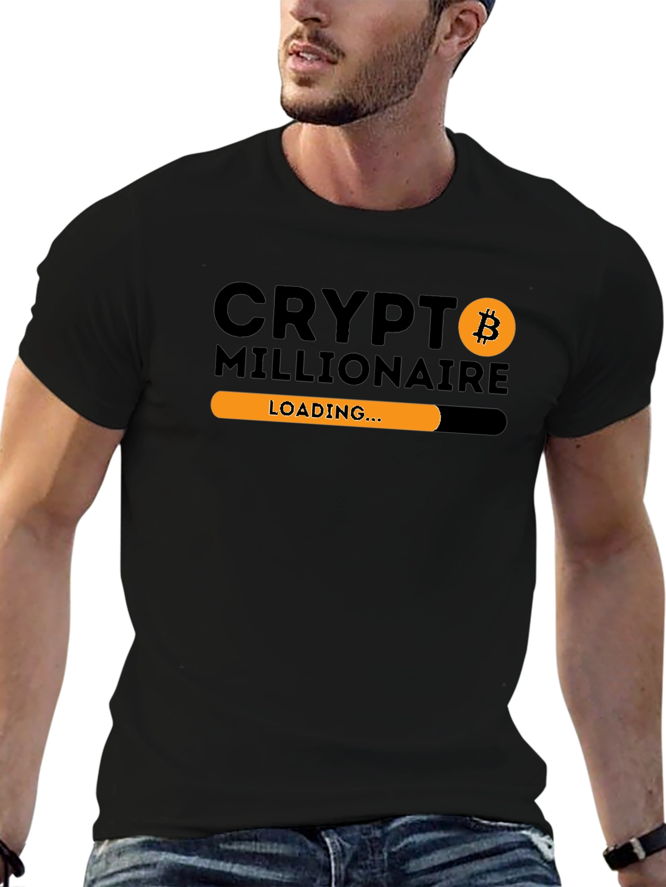 Crypto Millionaire Loading T-Shirt Bitcoin