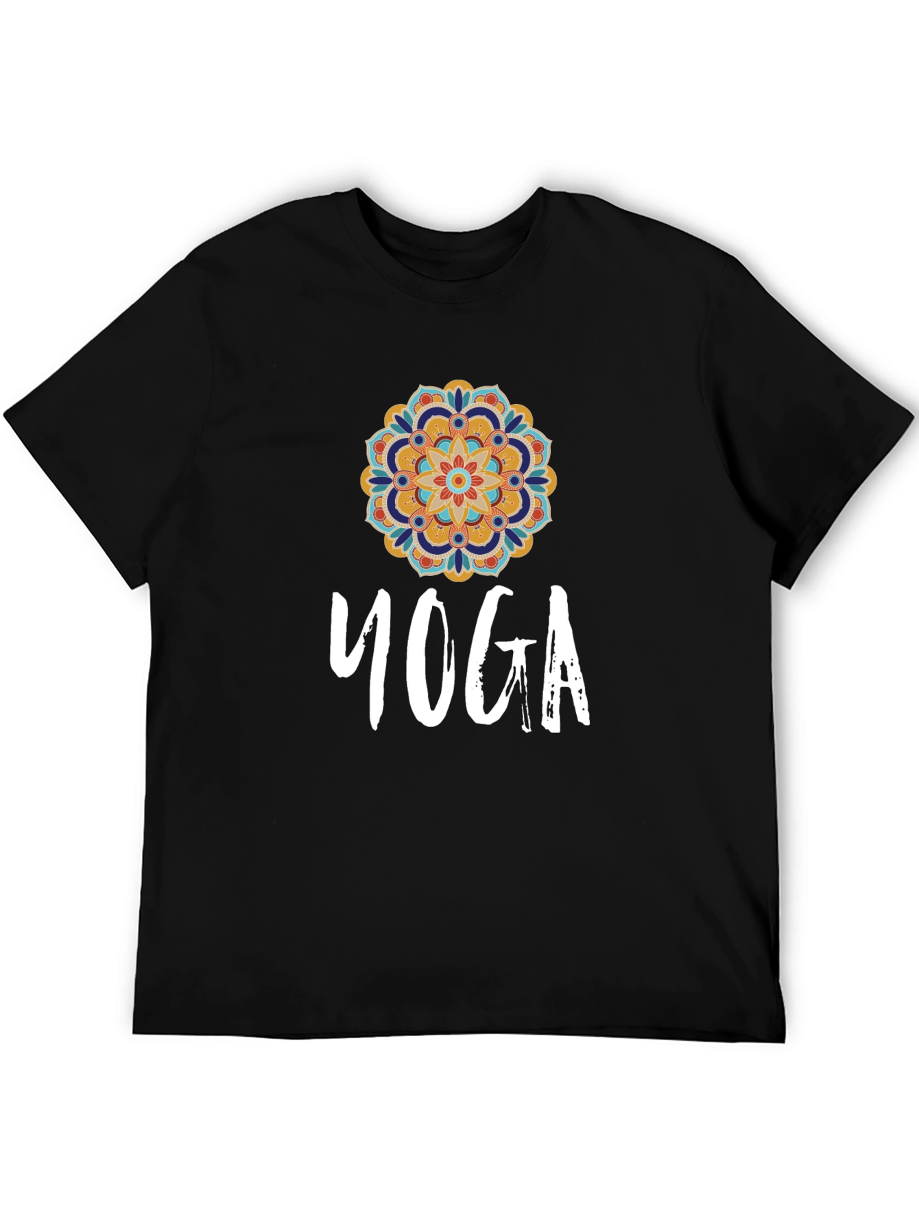 Yoga Mandala Graphic Tee - Stylish Comfort