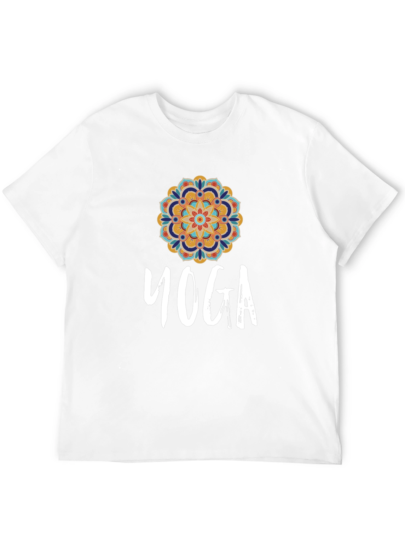 Yoga Mandala Graphic Tee - Stylish Comfort