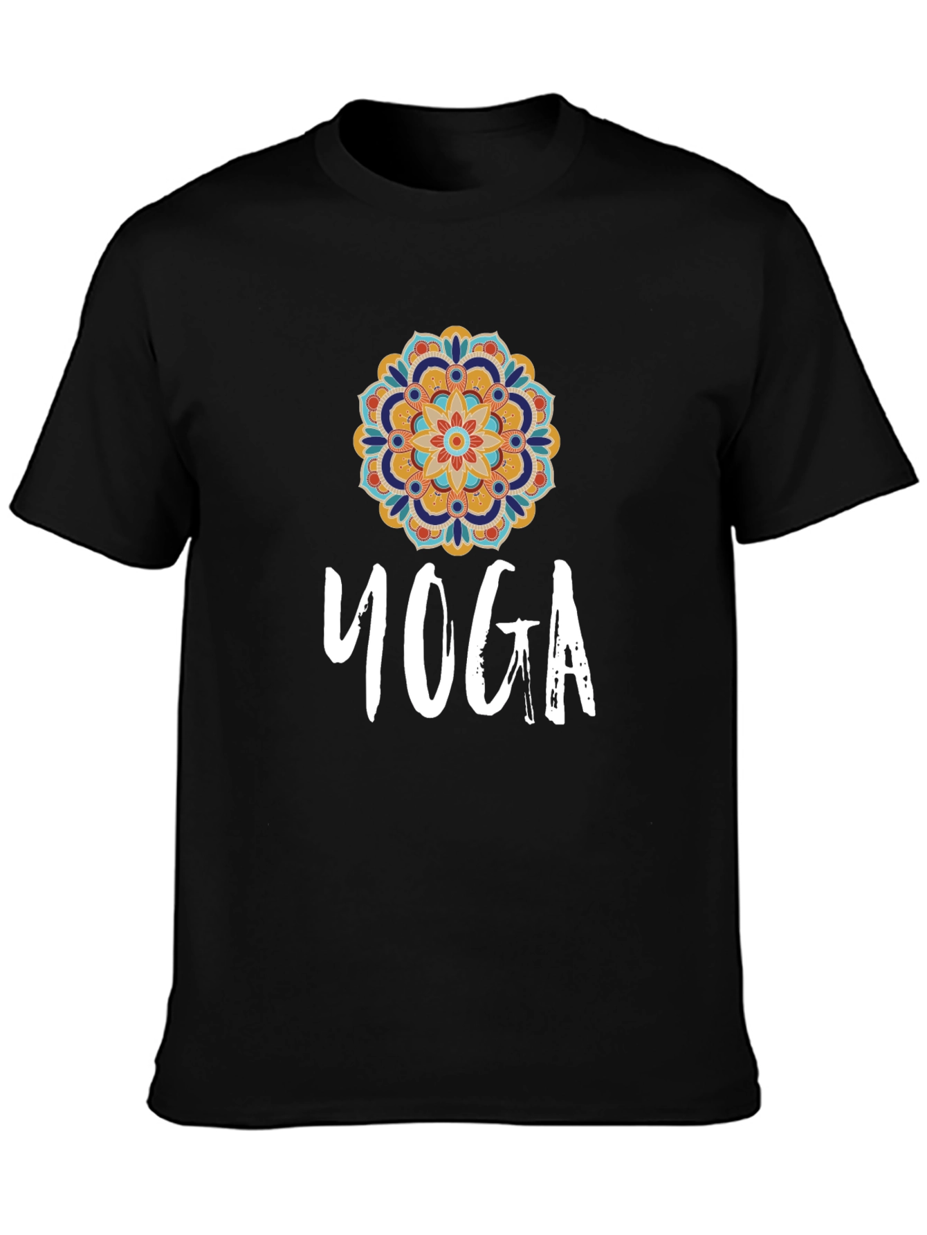 Yoga Mandala Graphic Tee - Stylish Comfort