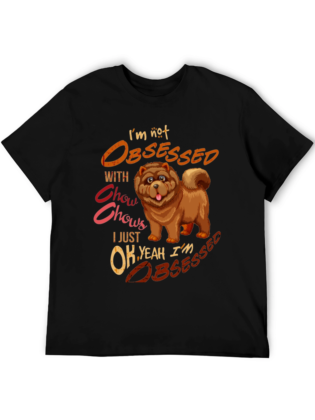 Chow Chow Obsessed Graphic T-Shirt