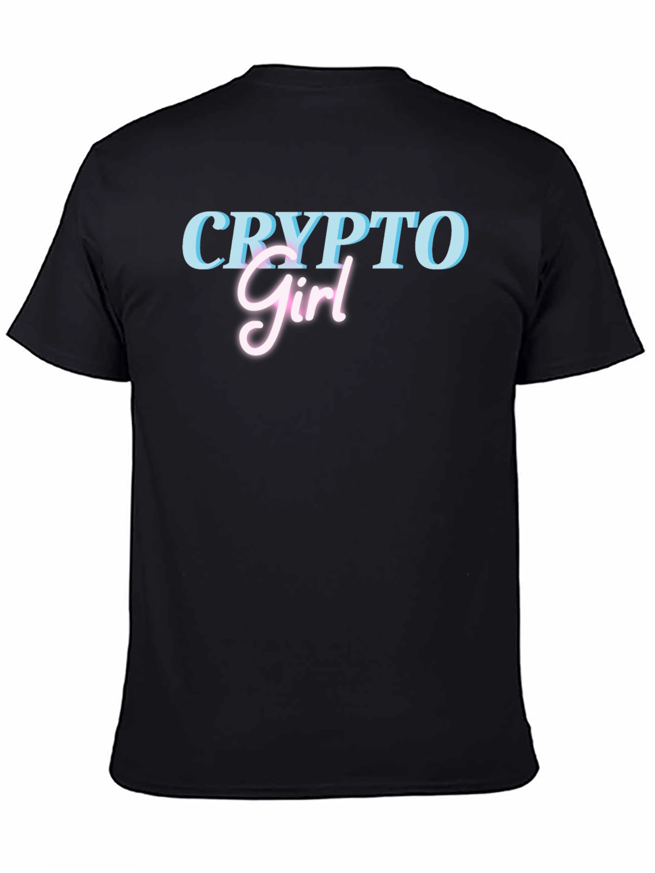 Crypto Girl Black T-Shirt - Trendy Graphic Tee