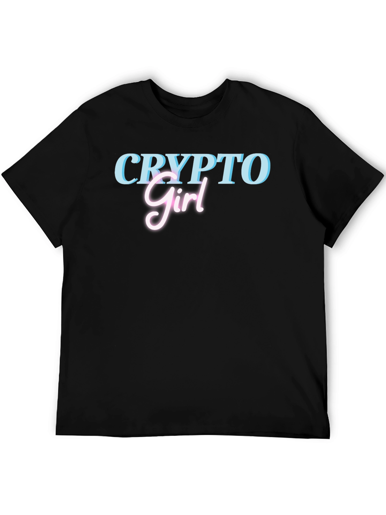 Crypto Girl Black T-Shirt - Trendy Graphic Tee