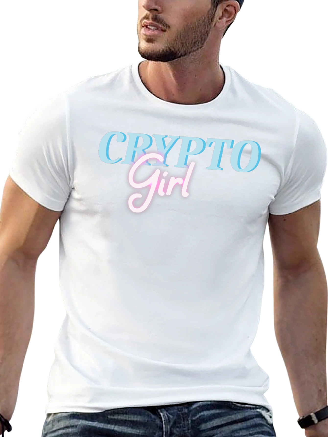 Crypto Girl Black T-Shirt - Trendy Graphic Tee