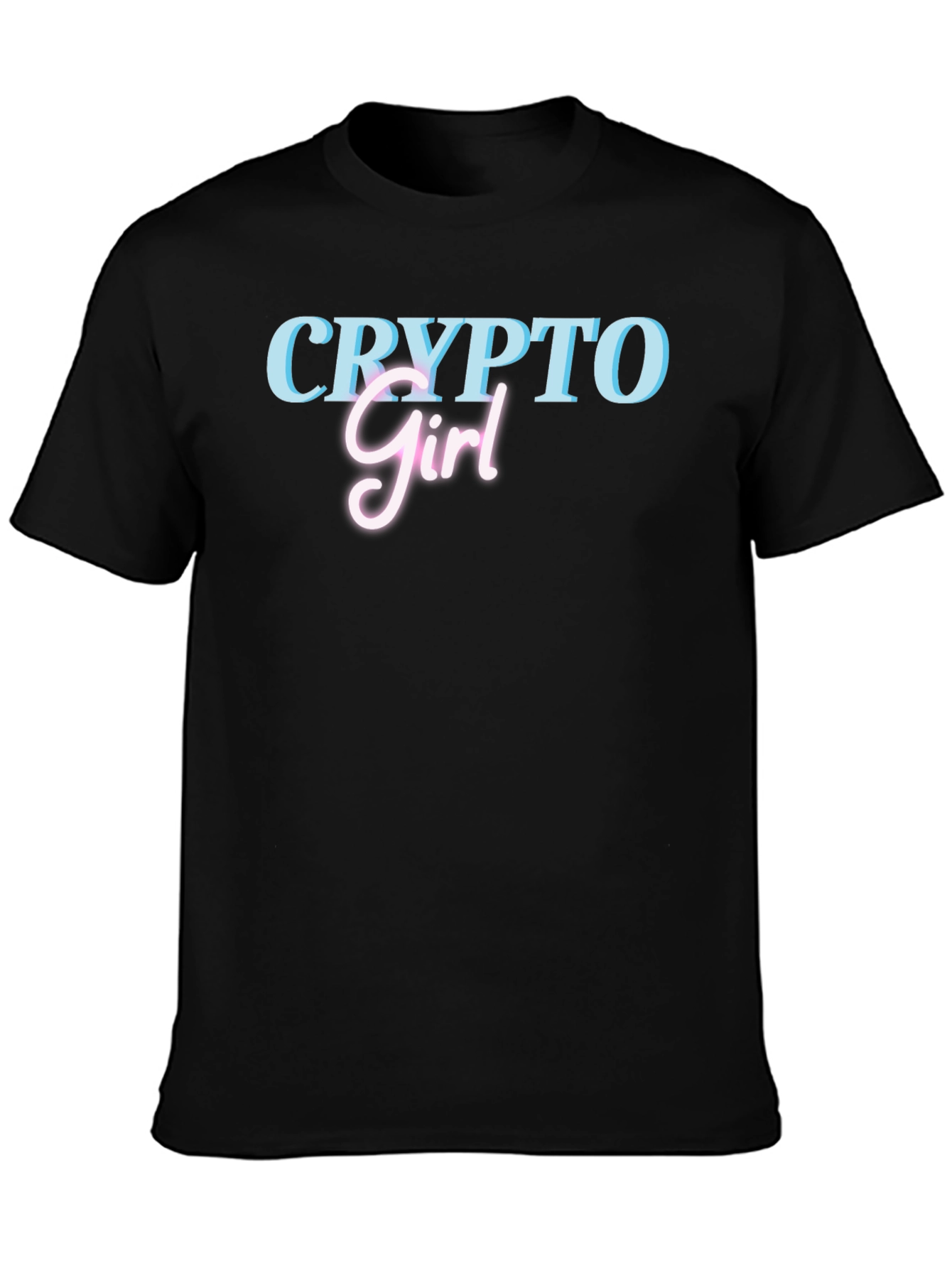 Crypto Girl Black T-Shirt - Trendy Graphic Tee