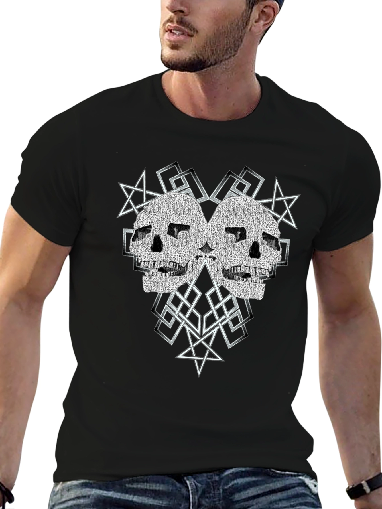 Skull Graphic T-Shirt - Edgy Streetwear