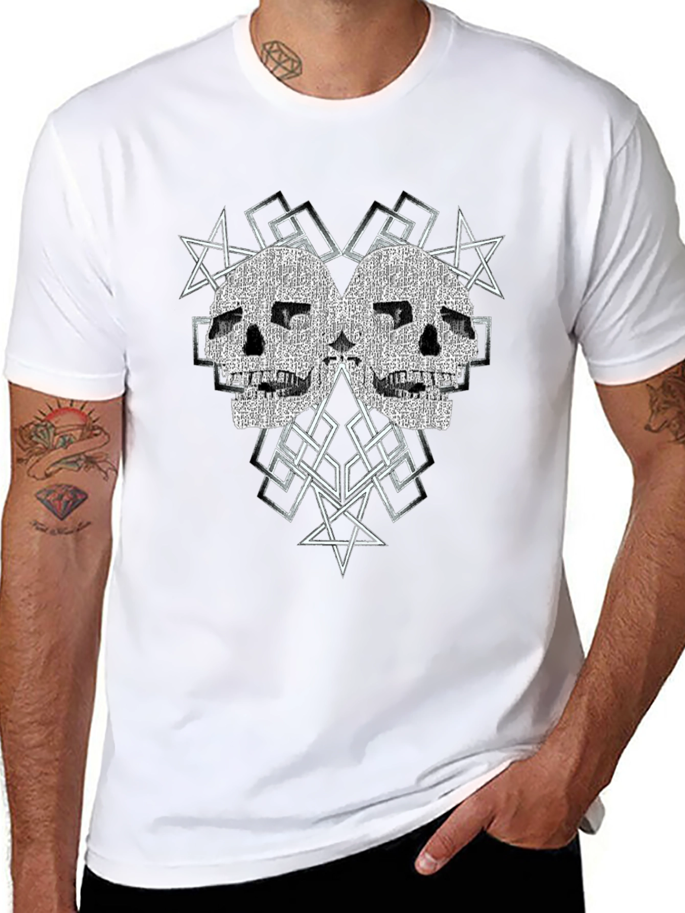 Skull Graphic T-Shirt - Edgy Streetwear