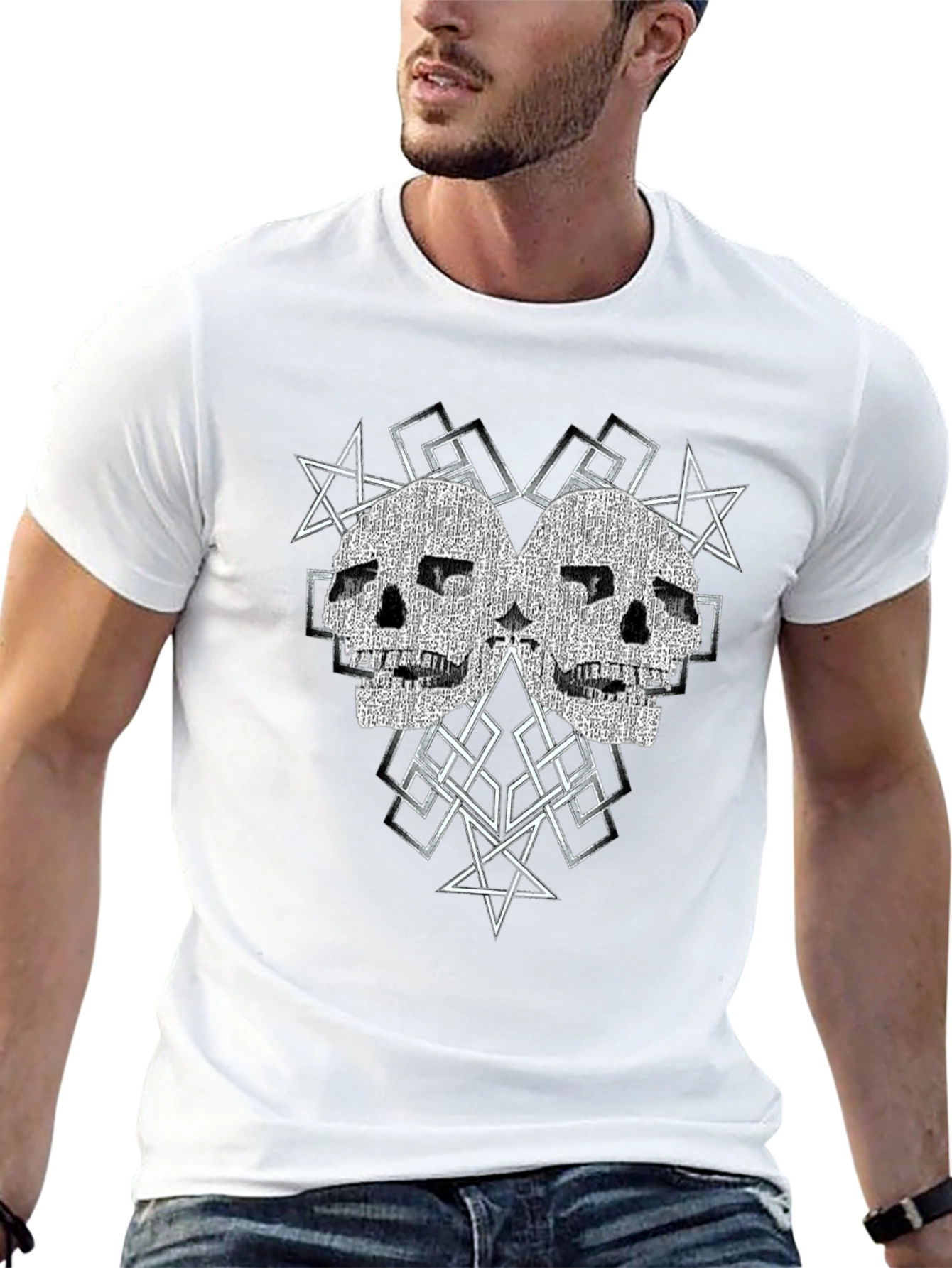Skull Graphic T-Shirt - Edgy Streetwear