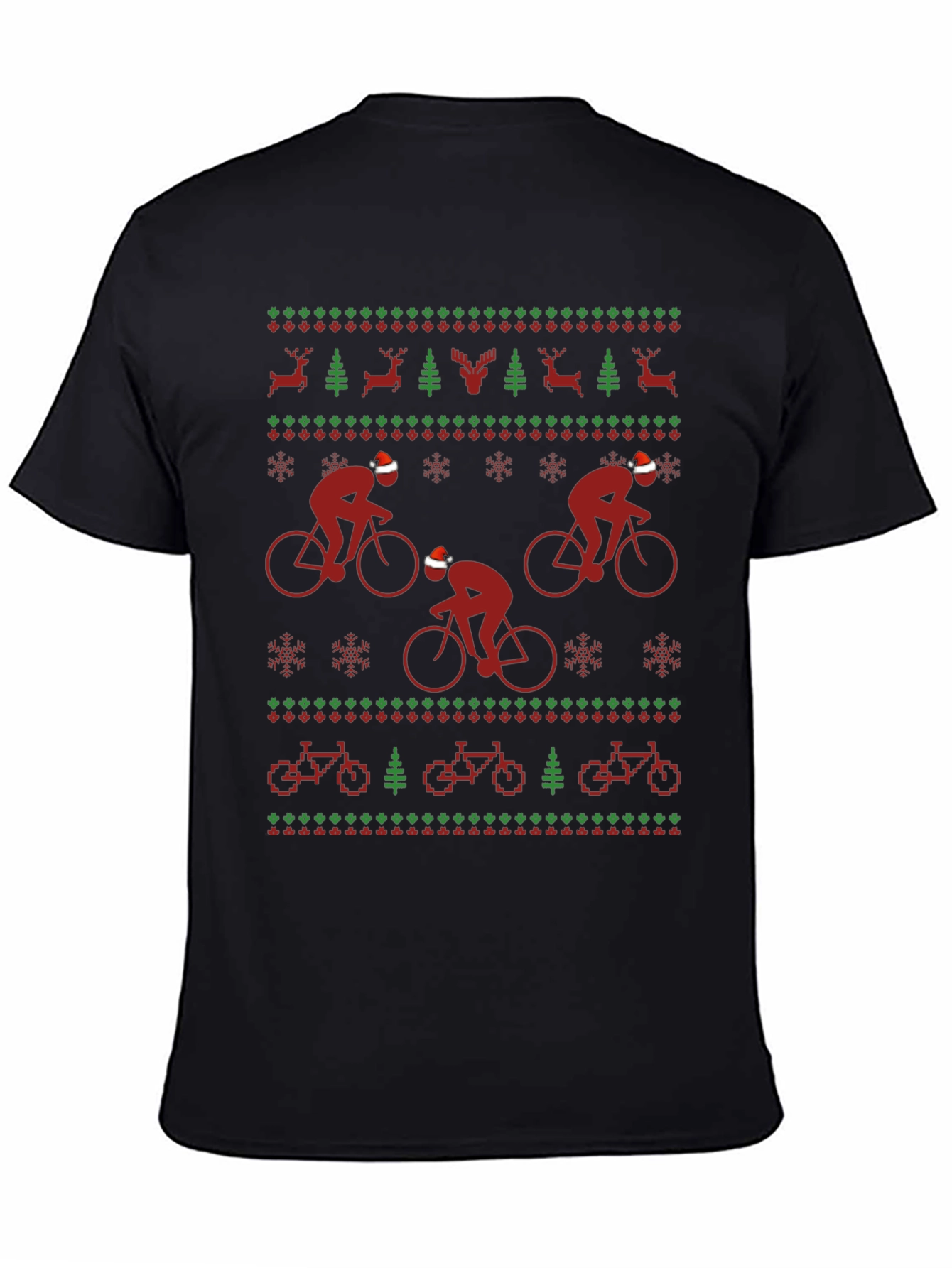 Festive Cycling Holiday T-Shirt