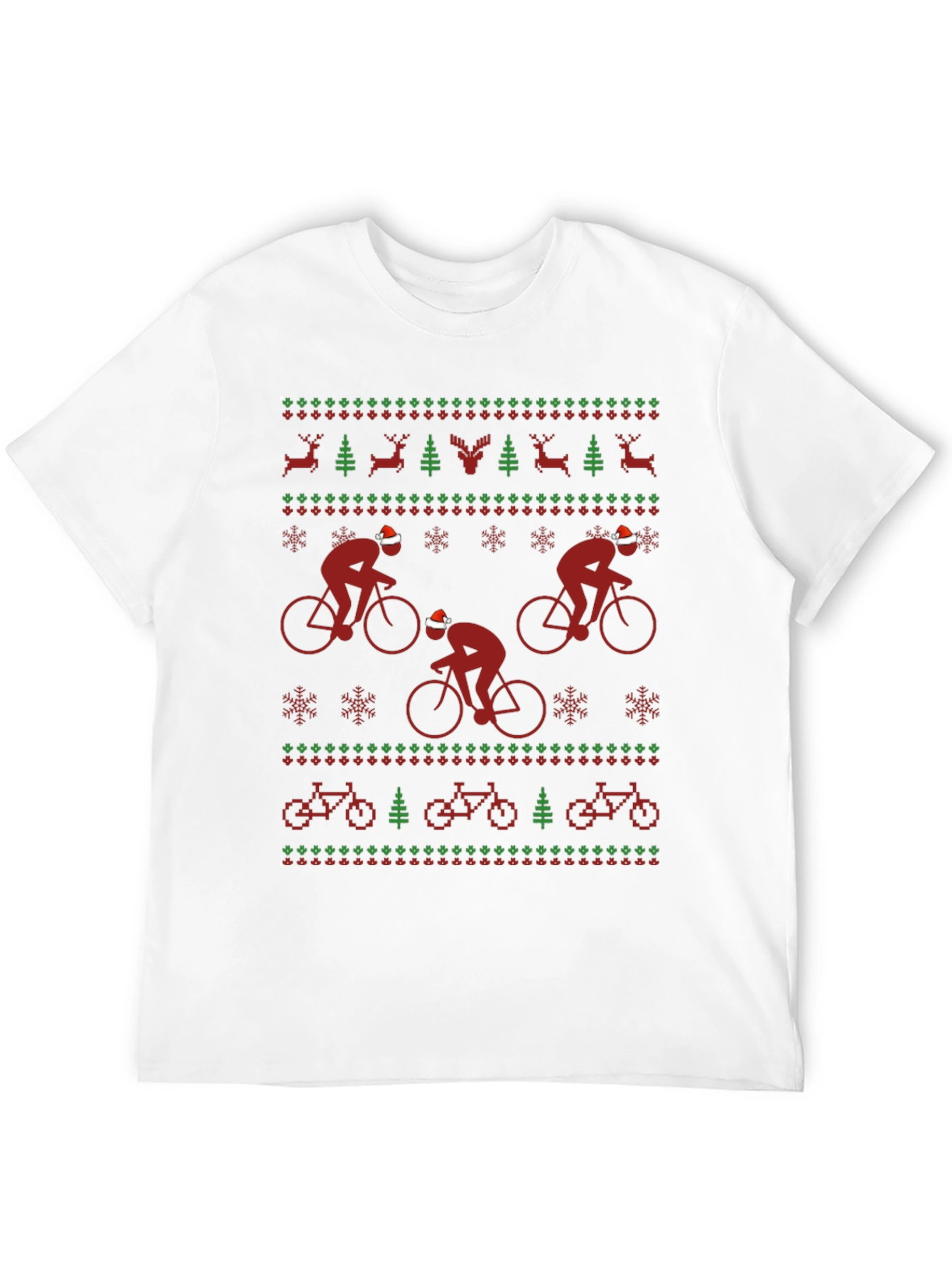 Festive Cycling Holiday T-Shirt