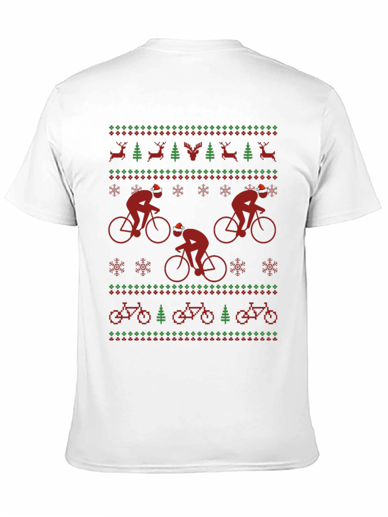 Festive Cycling Holiday T-Shirt
