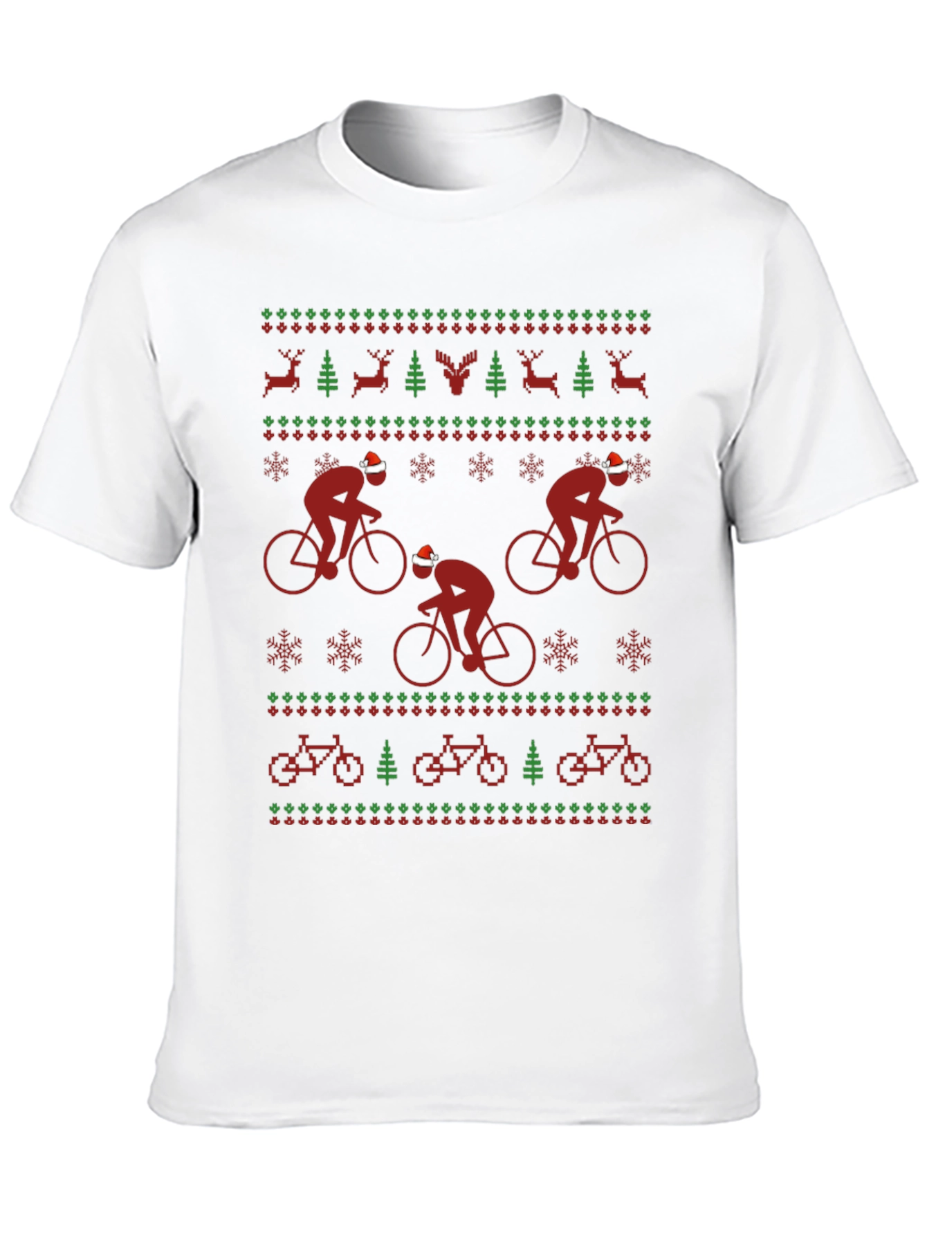 Festive Cycling Holiday T-Shirt
