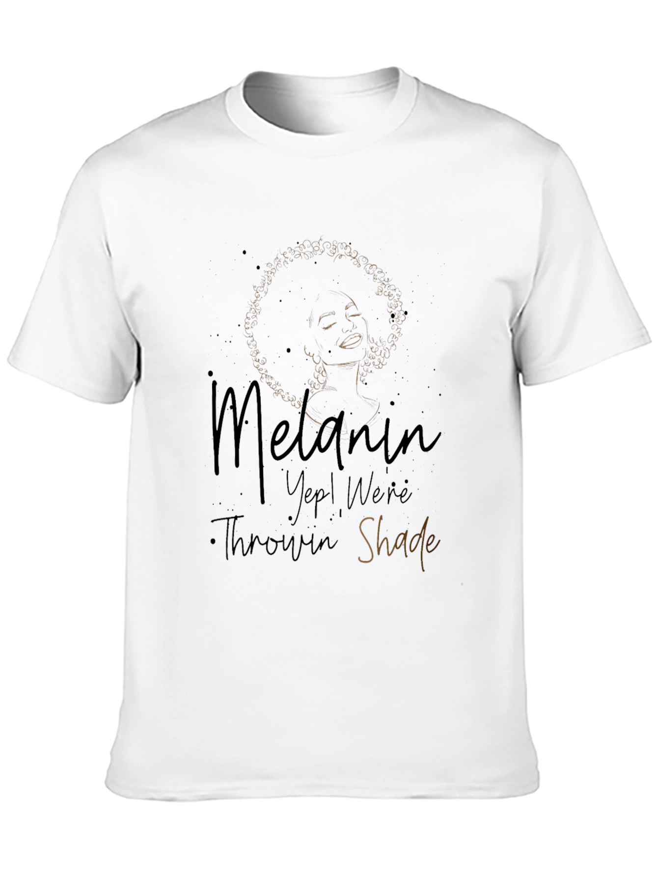 Melanin Throwin Shade Black Graphic Tee