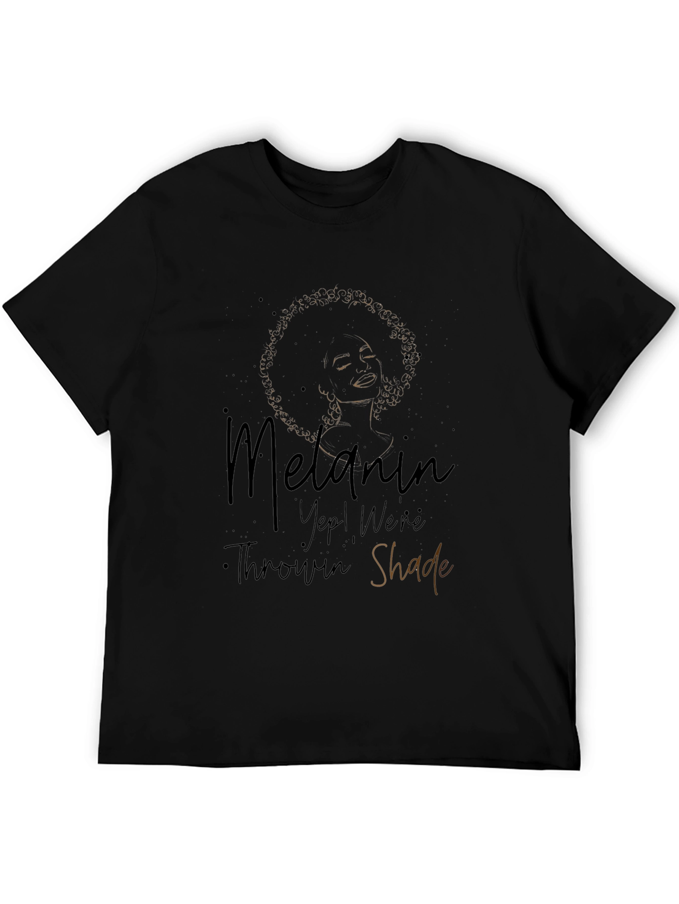 Melanin Throwin Shade Black Graphic Tee
