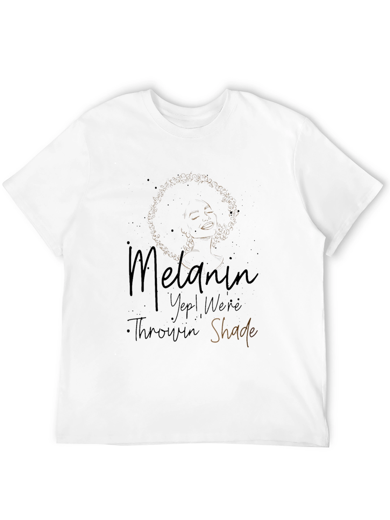 Melanin Throwin Shade Black Graphic Tee