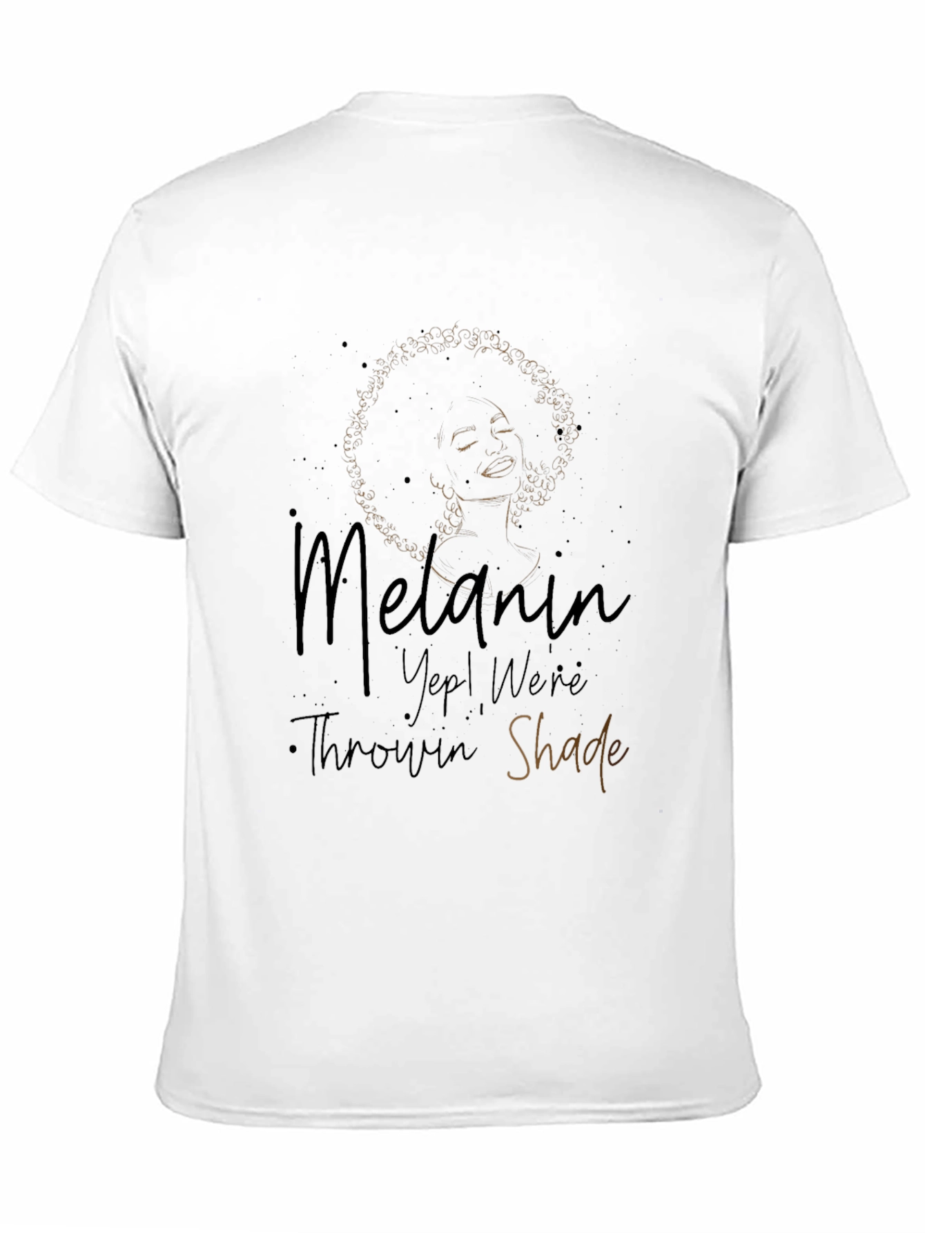 Melanin Throwin Shade Black Graphic Tee
