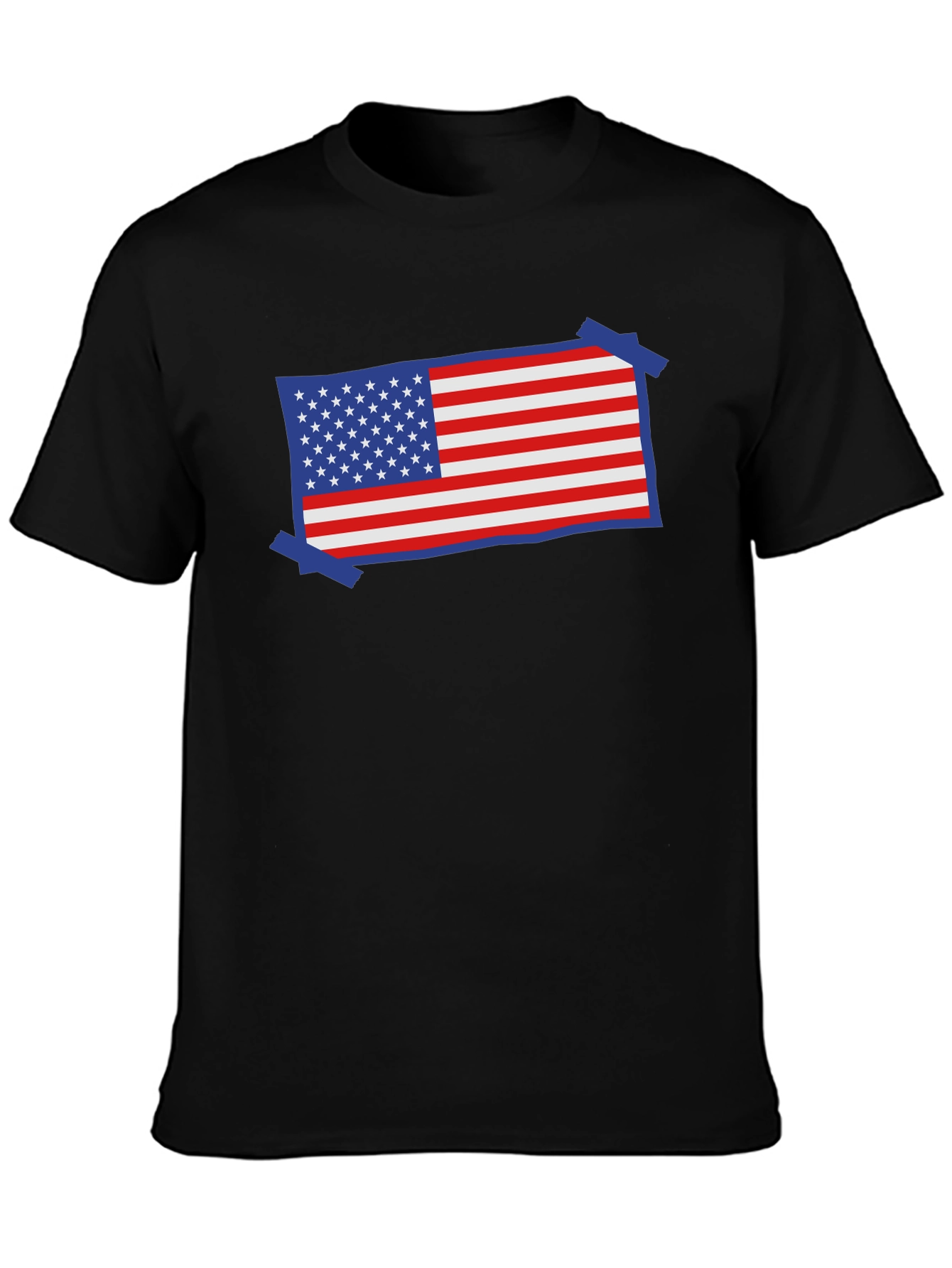 USA Flag Patriotic T-Shirt - Red White and Blue