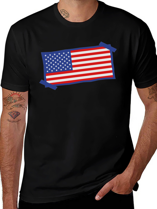USA Flag Patriotic T-Shirt - Red White and Blue