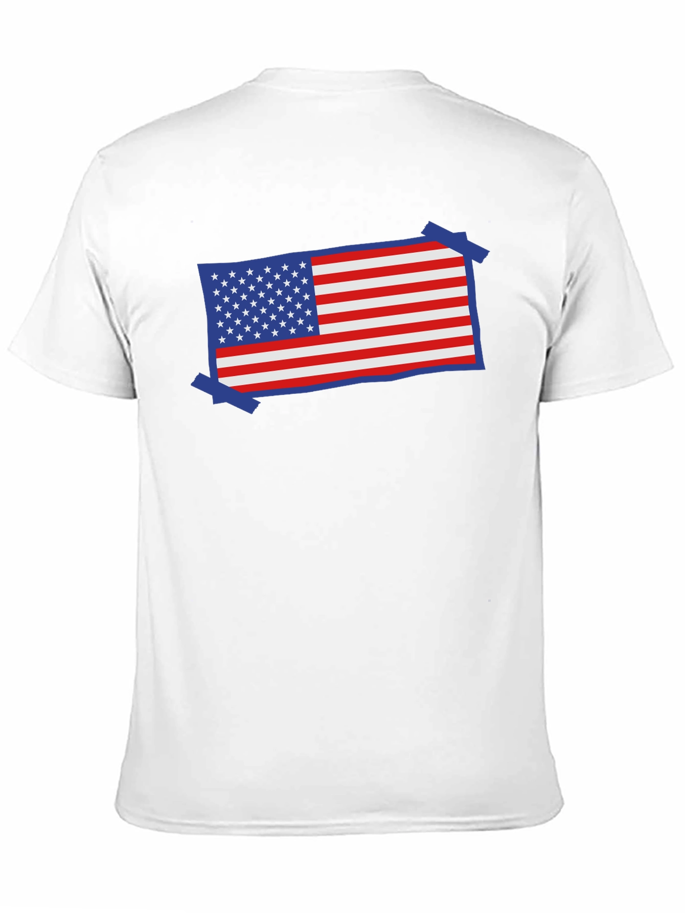 USA Flag Patriotic T-Shirt - Red White and Blue