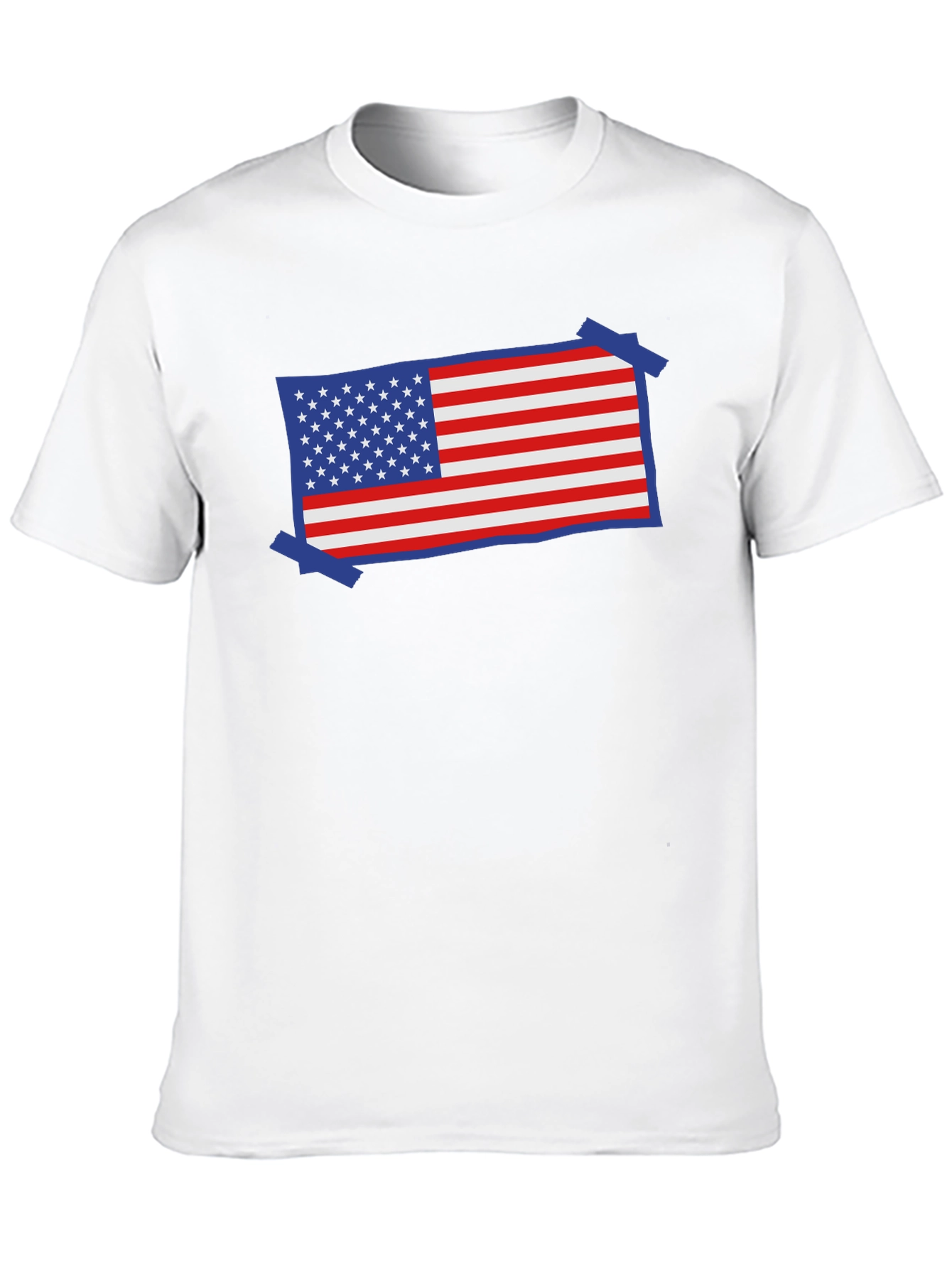 USA Flag Patriotic T-Shirt - Red White and Blue