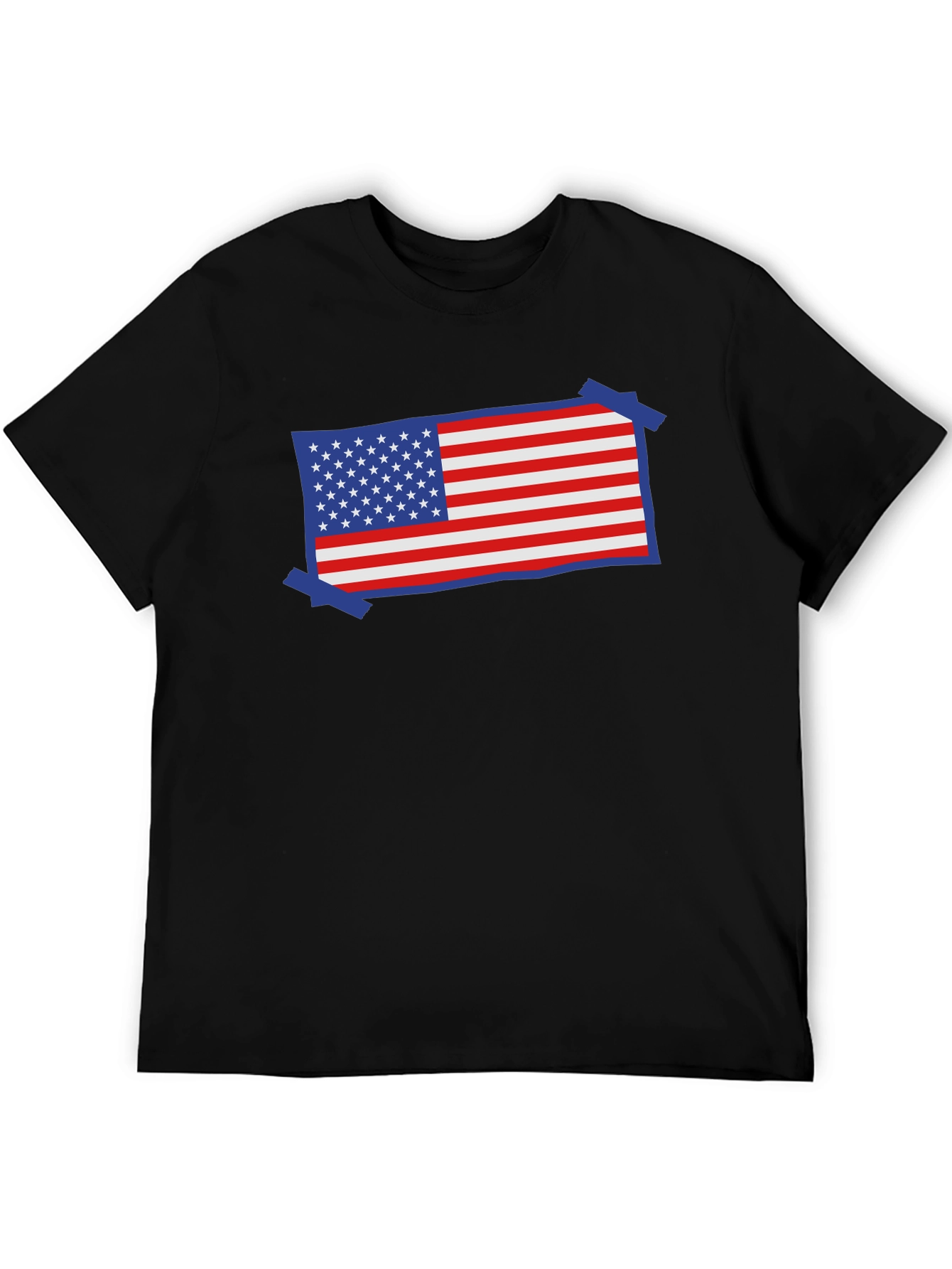 USA Flag Patriotic T-Shirt - Red White and Blue
