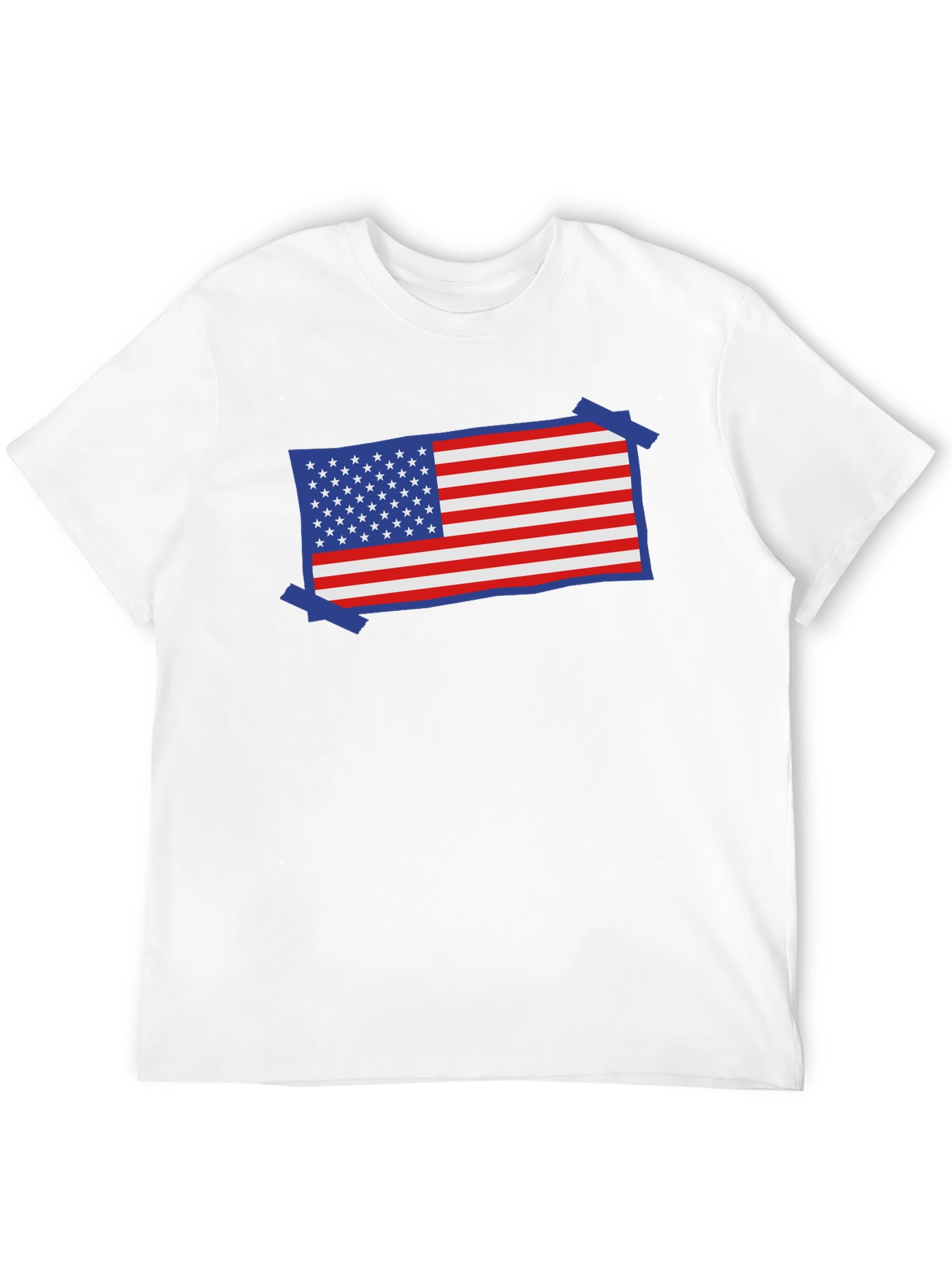USA Flag Patriotic T-Shirt - Red White and Blue
