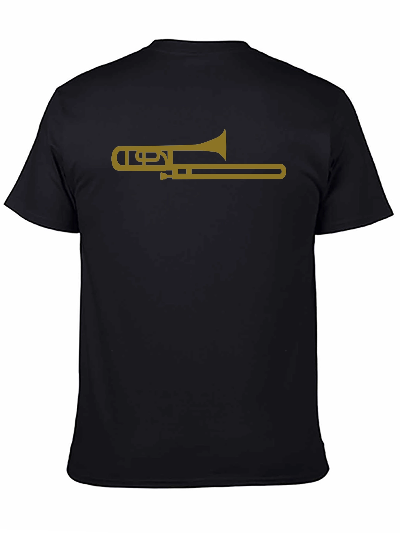 Trombone Graphic Tee - Musicians Black T-Shirt