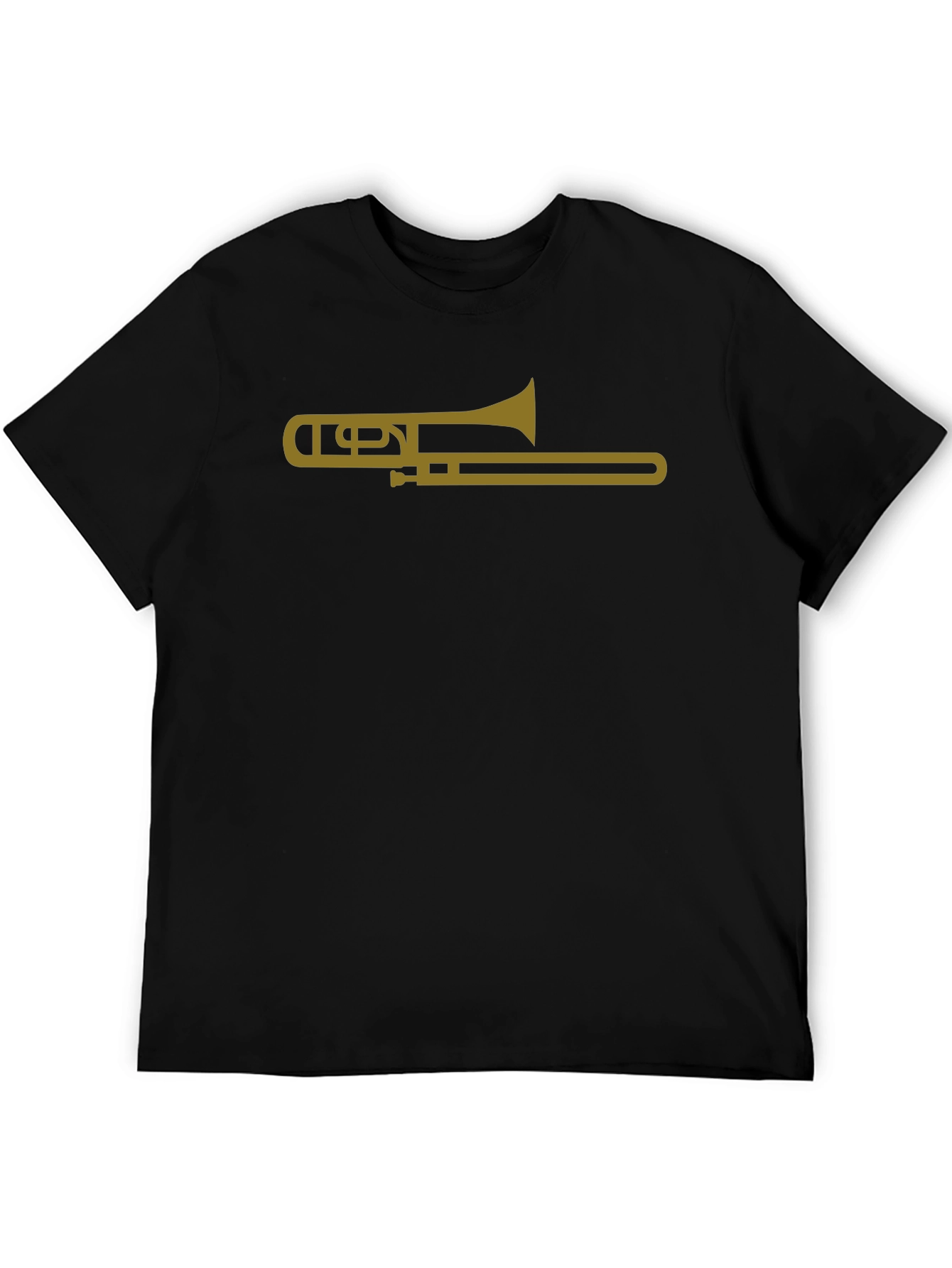 Trombone Graphic Tee - Musicians Black T-Shirt