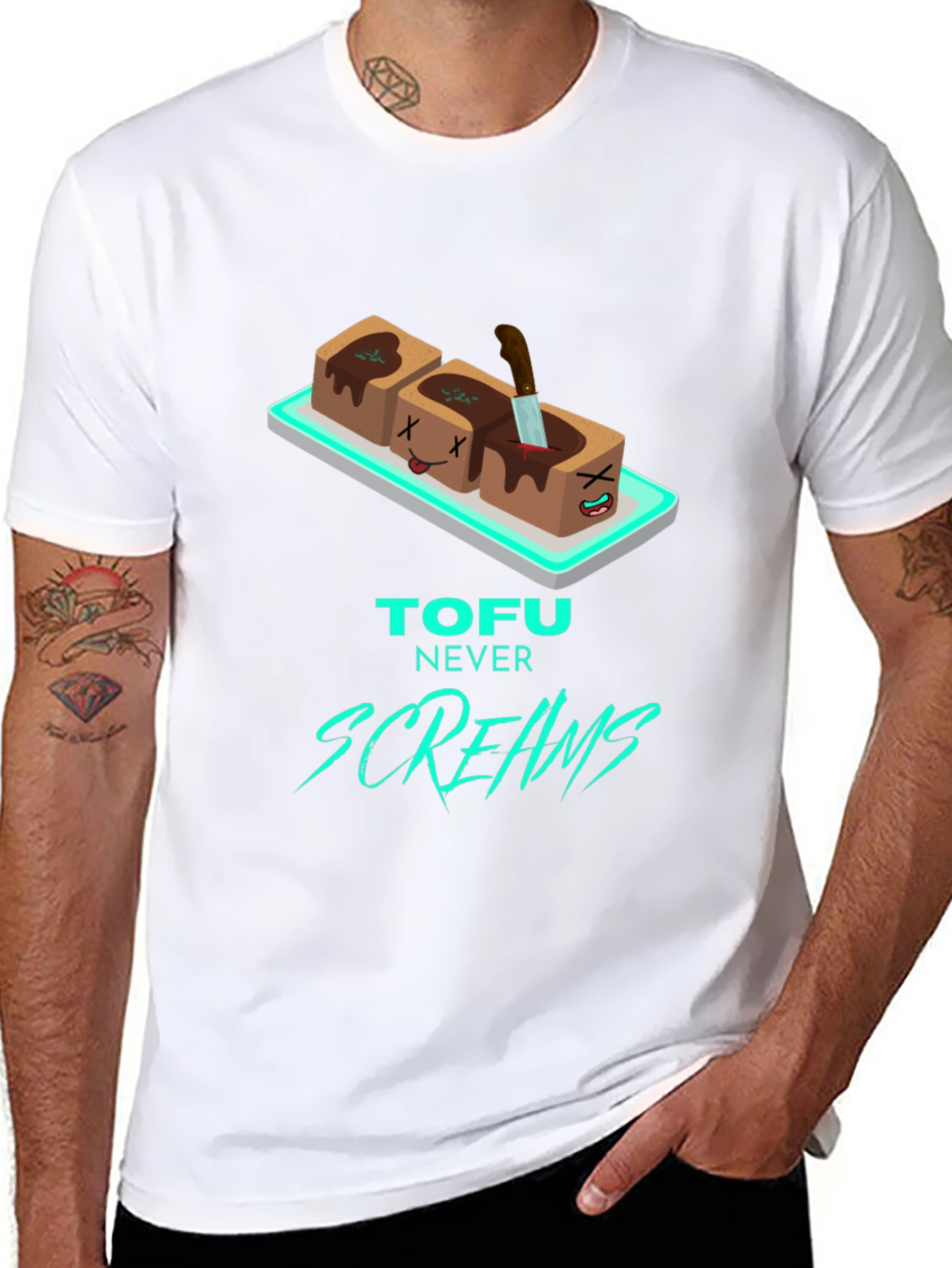 Tofu Never Screams Graphic Tee