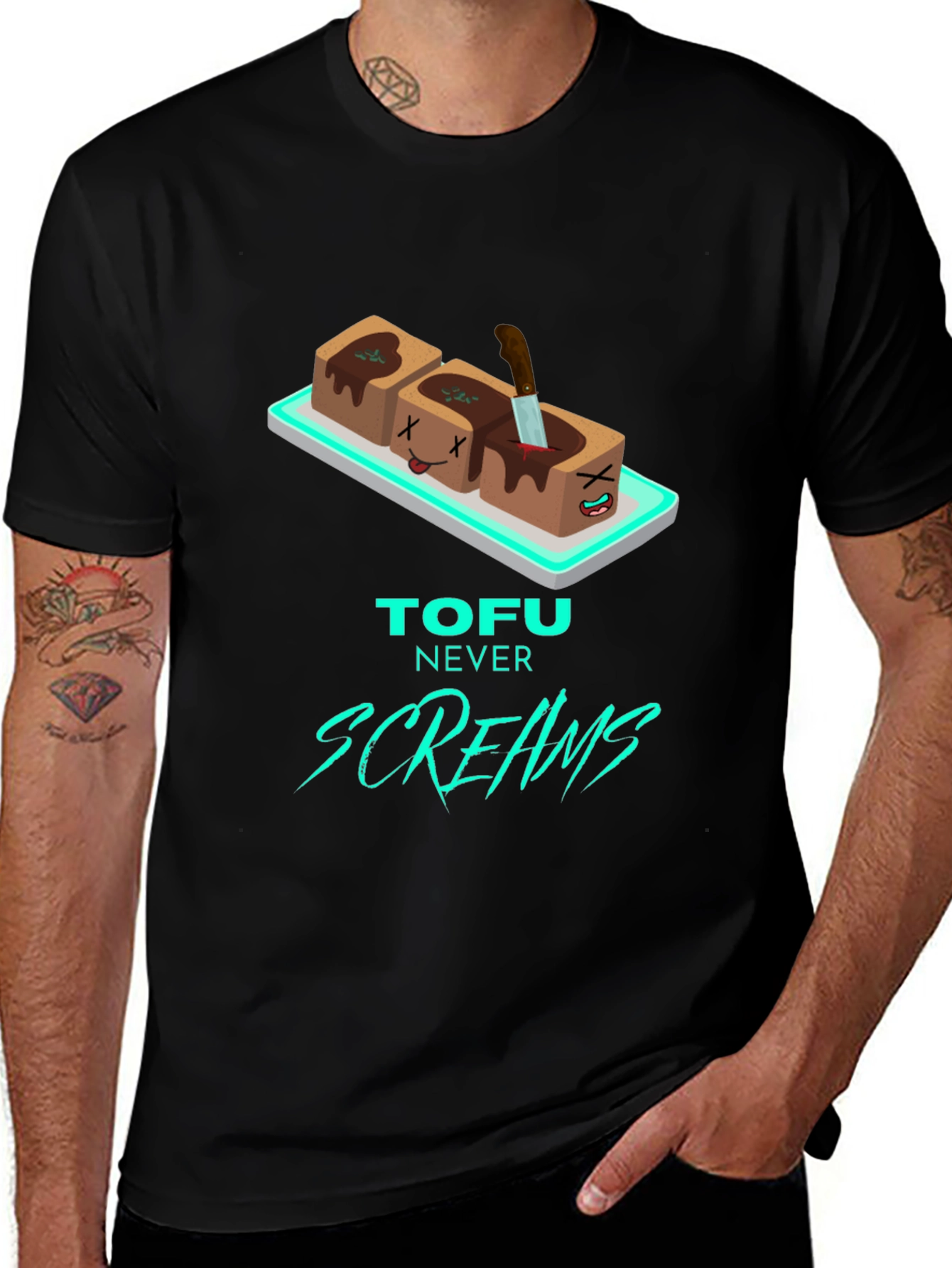 Tofu Never Screams Graphic Tee