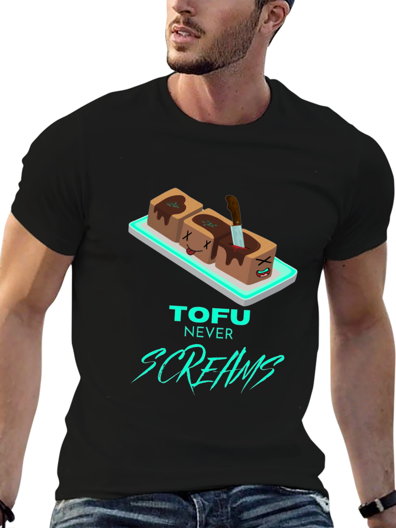 Tofu Never Screams Graphic Tee