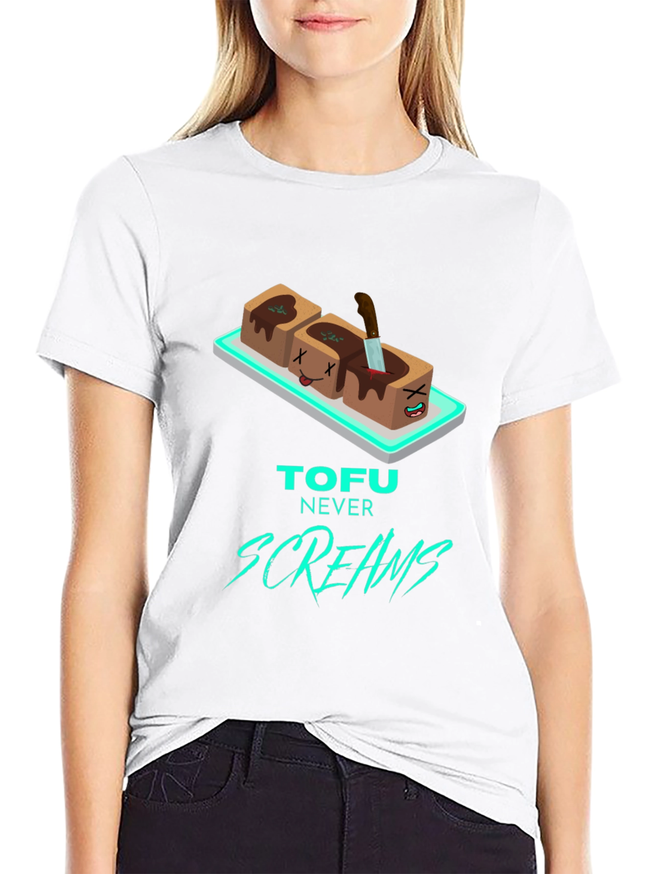 Tofu Never Screams Graphic Tee